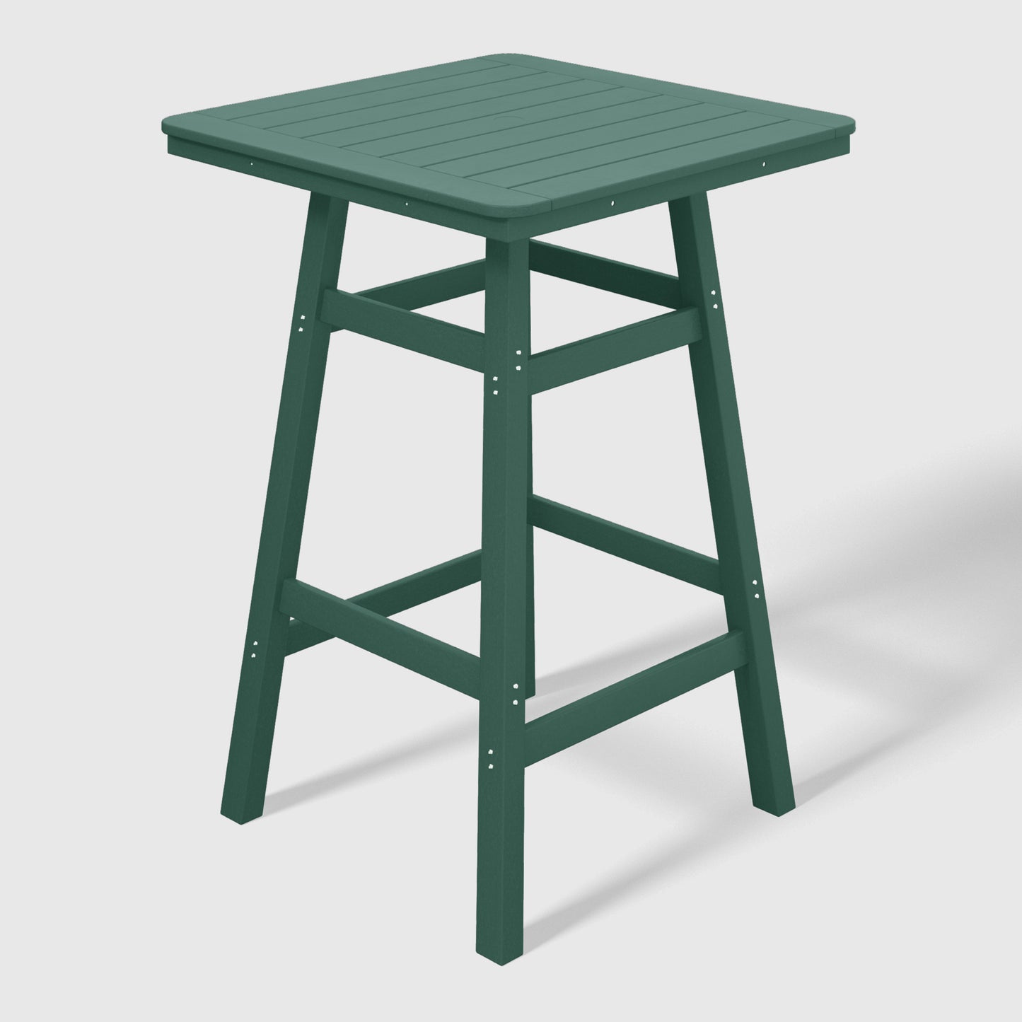 Stockholm All-Weather Outdoor 30" Square Bar Table (42" Height) Dark Green Seahawk Designs Patio Bar Tables