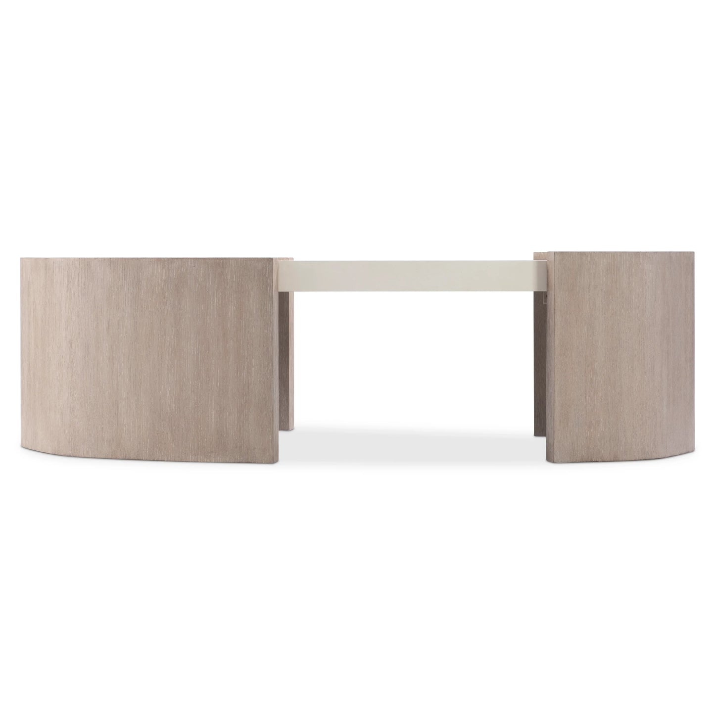 Bernhardt Weston Cocktail Table — Organic Oval in Fossil and Tawny Bernhardt Coffee Table