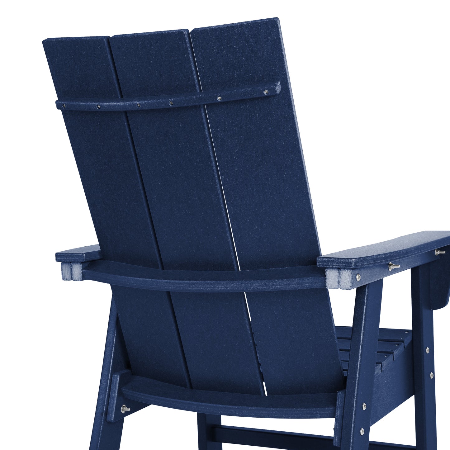 Malibu Modern All-Weather Outdoor Contoured Adirondack Dining Chair Seahawk Designs Patio Dining Chairs