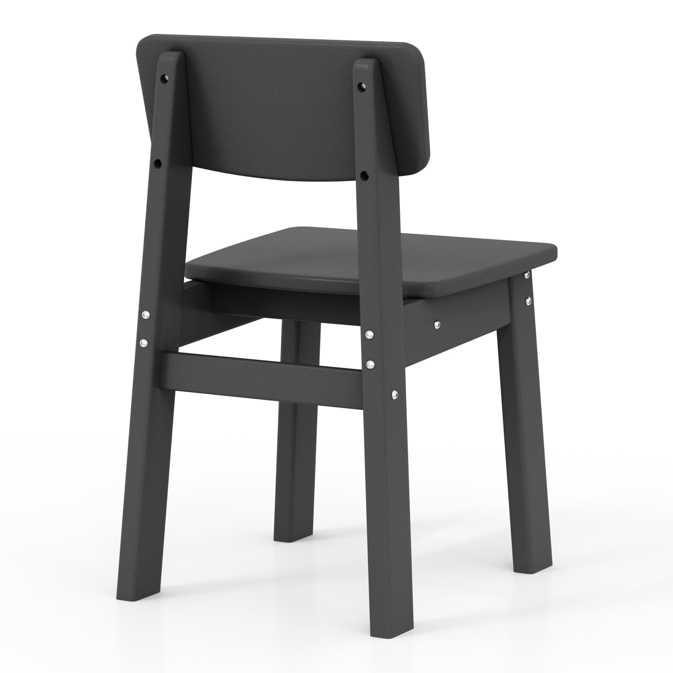 Tiny Terraces Essentials Kids' All-Weather Outdoor Dining Chair (Set of 2) Seahawk Designs Kids Patio Dining Chairs
