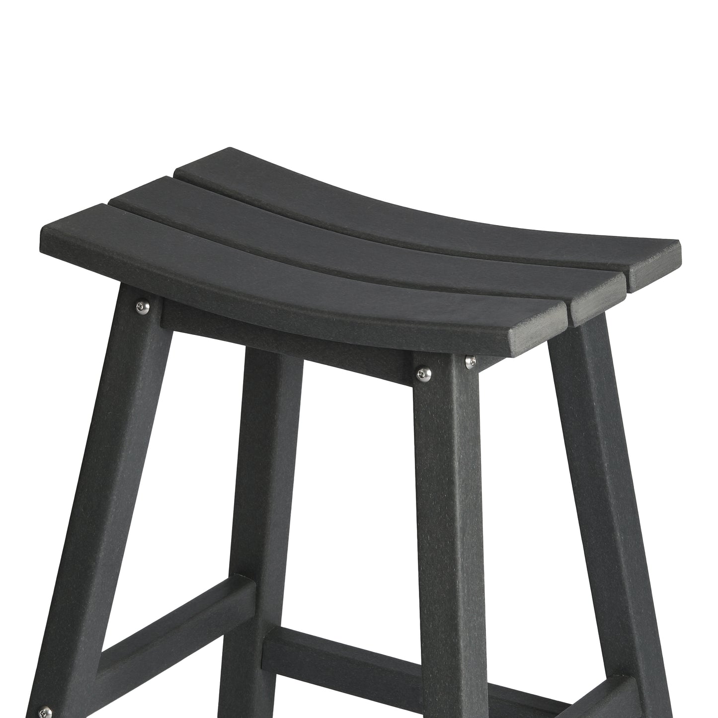 Stockholm All-Weather Outdoor Saddle Counter Stool (24" Height) Seahawk Designs Patio Bar & Counter Stools