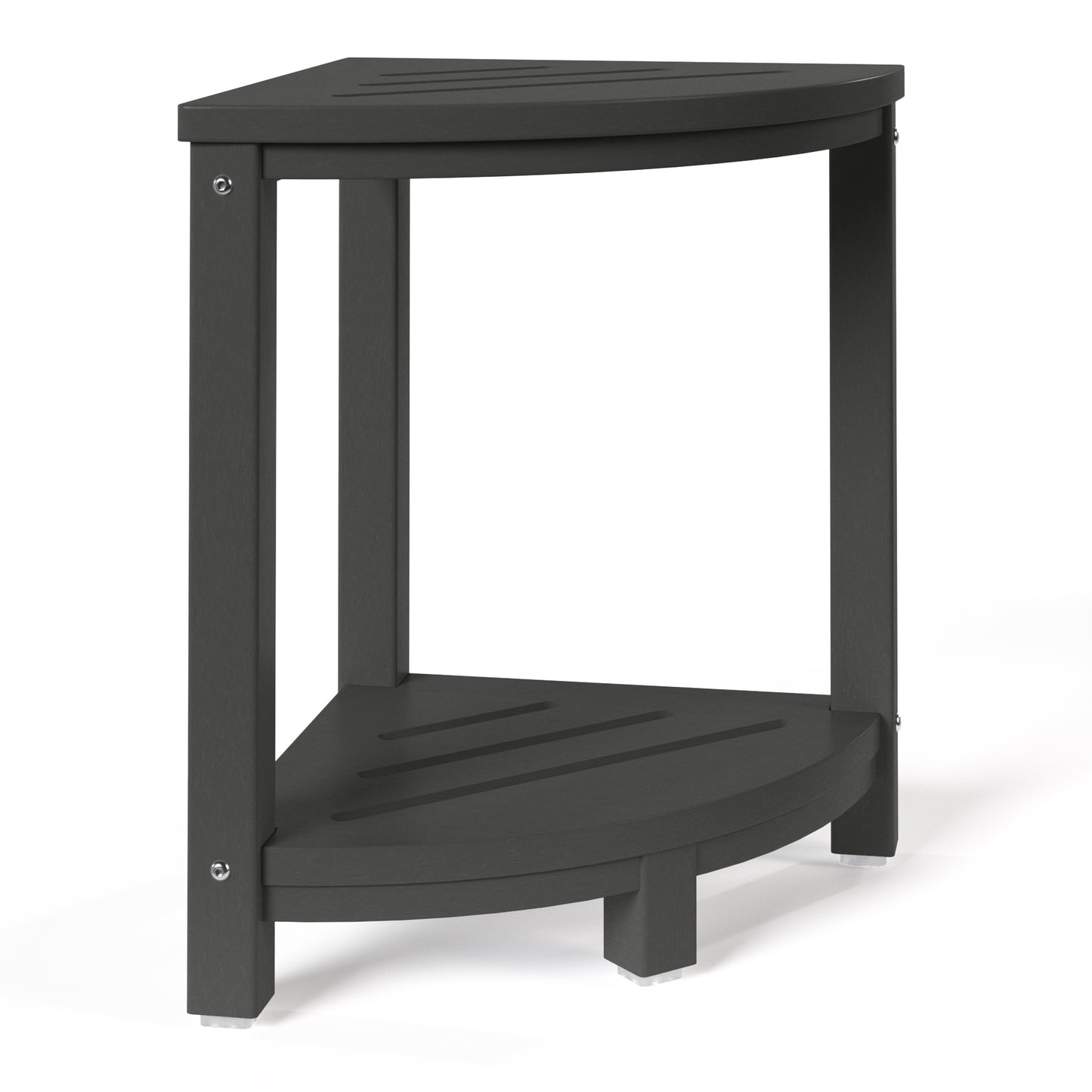 Cascade Bathroom Corner Bench/Table Gray Seahawk Designs Shower Benches