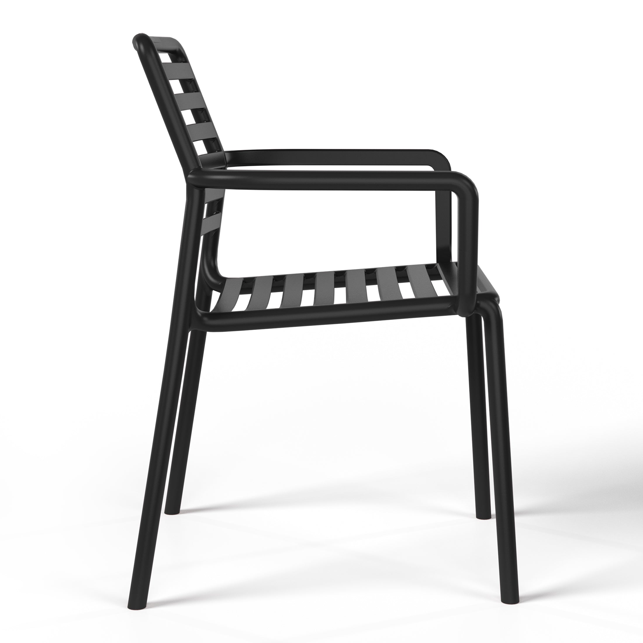 Polyform Stacking Dining Arm Chair (Set of 4) Seahawk Designs Patio Dining Chairs