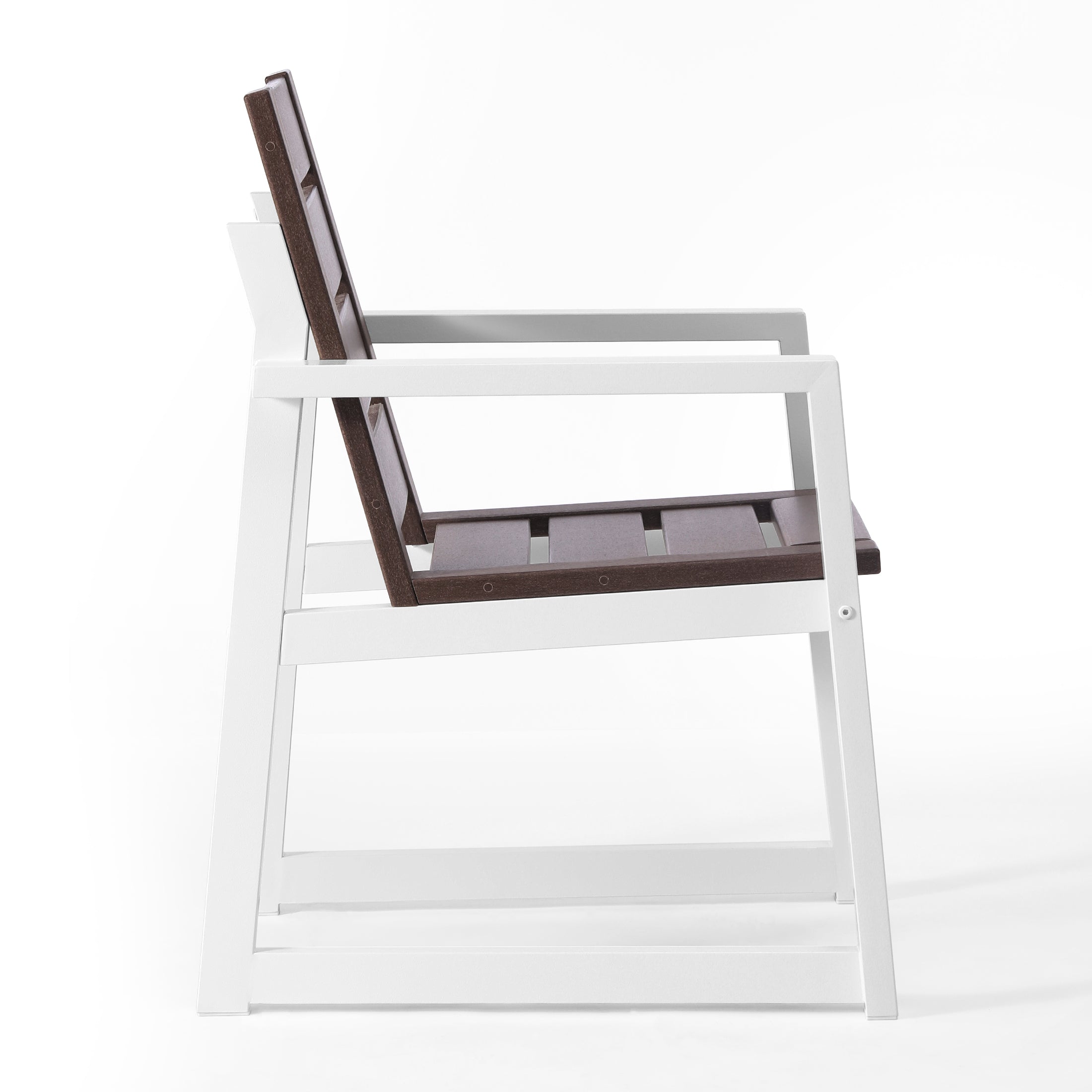 Vista Dining Arm Chair Dark Brown Seahawk Designs Patio Dining Chairs