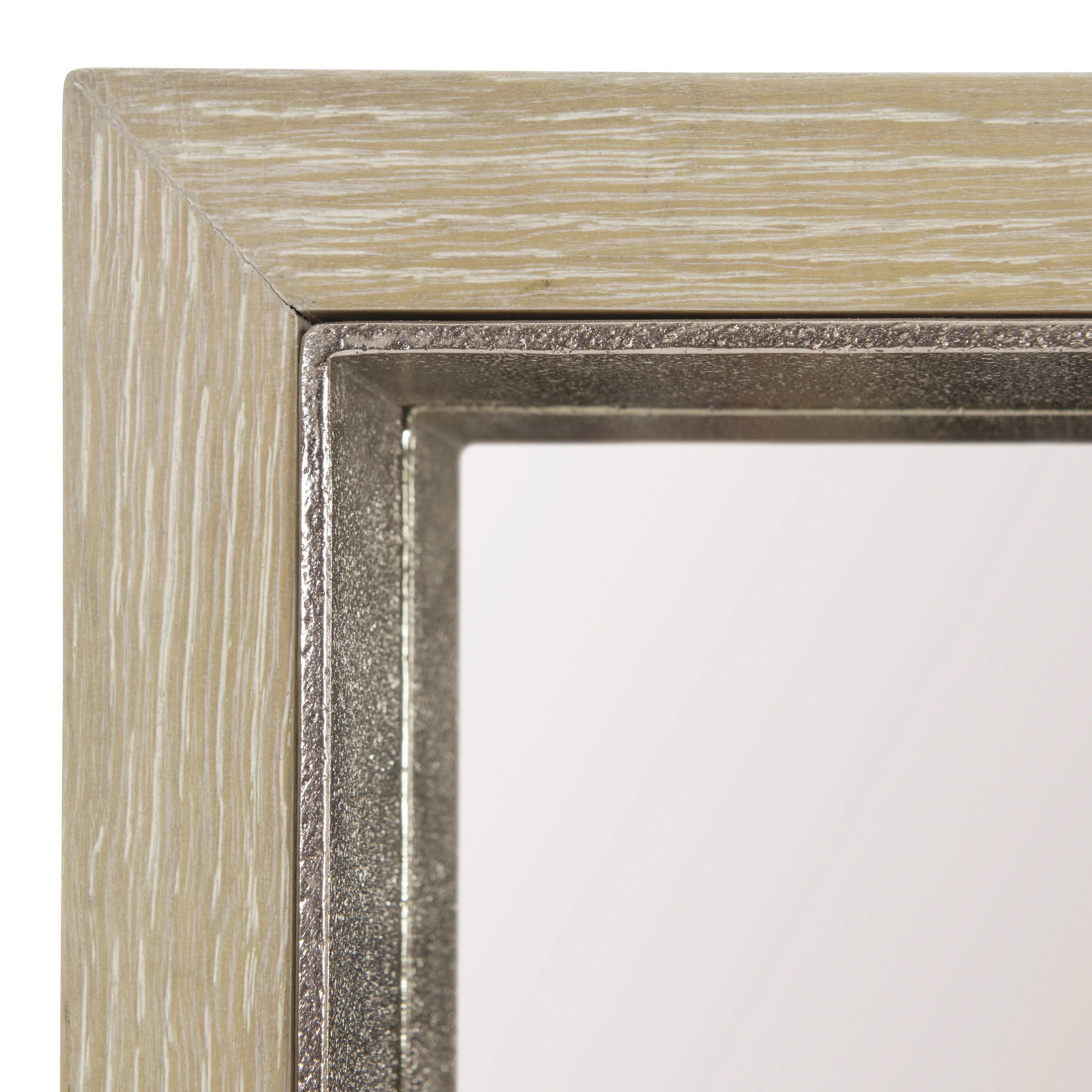 Bernhardt Solaria Mirror 48x36 — Wood and Nickel, Hangs Both Ways Bernhardt Mirror