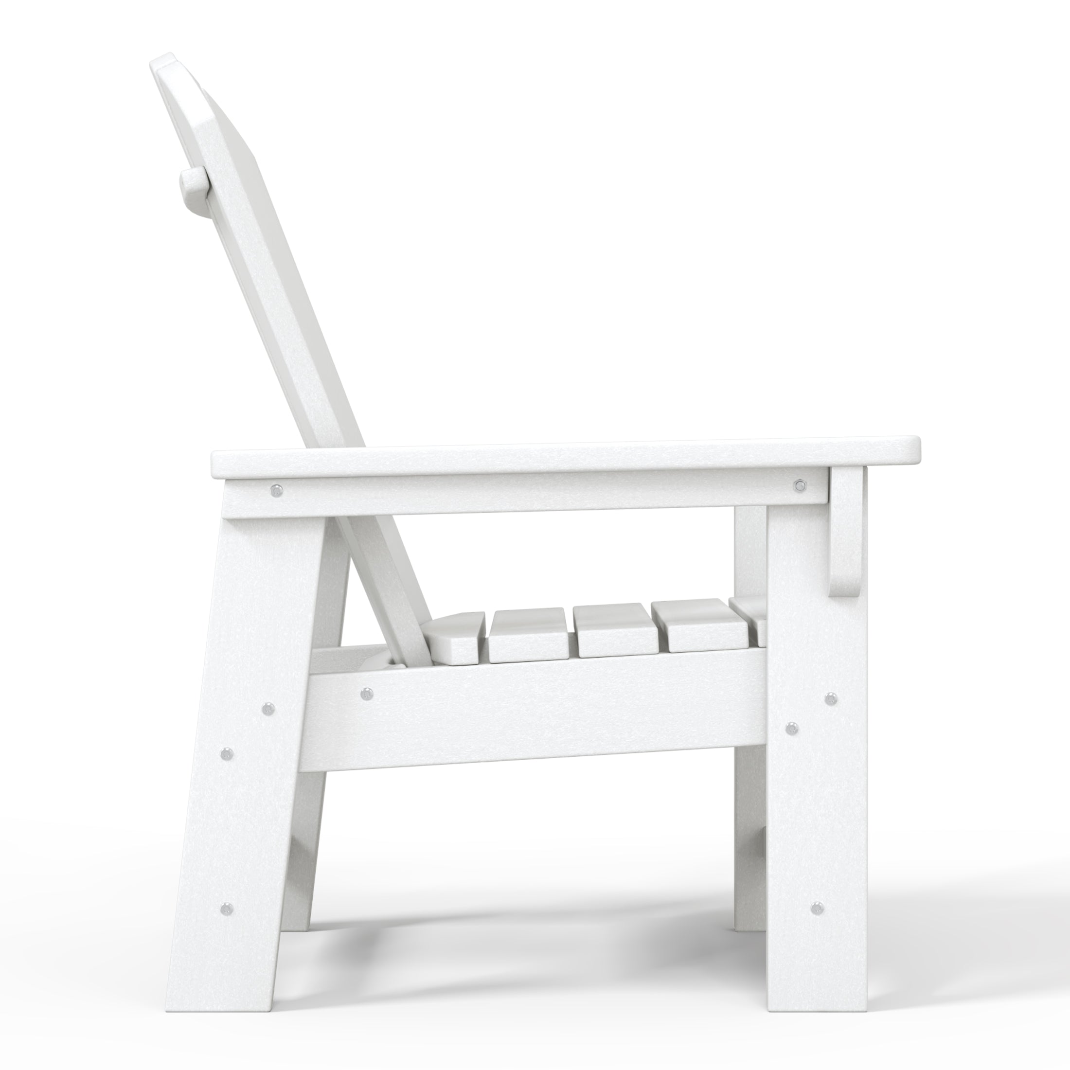 Tiny Terraces Kids' All-Weather Outdoor Poly Adirondack Chair White Seahawk Designs Kids Adirondack Chairs