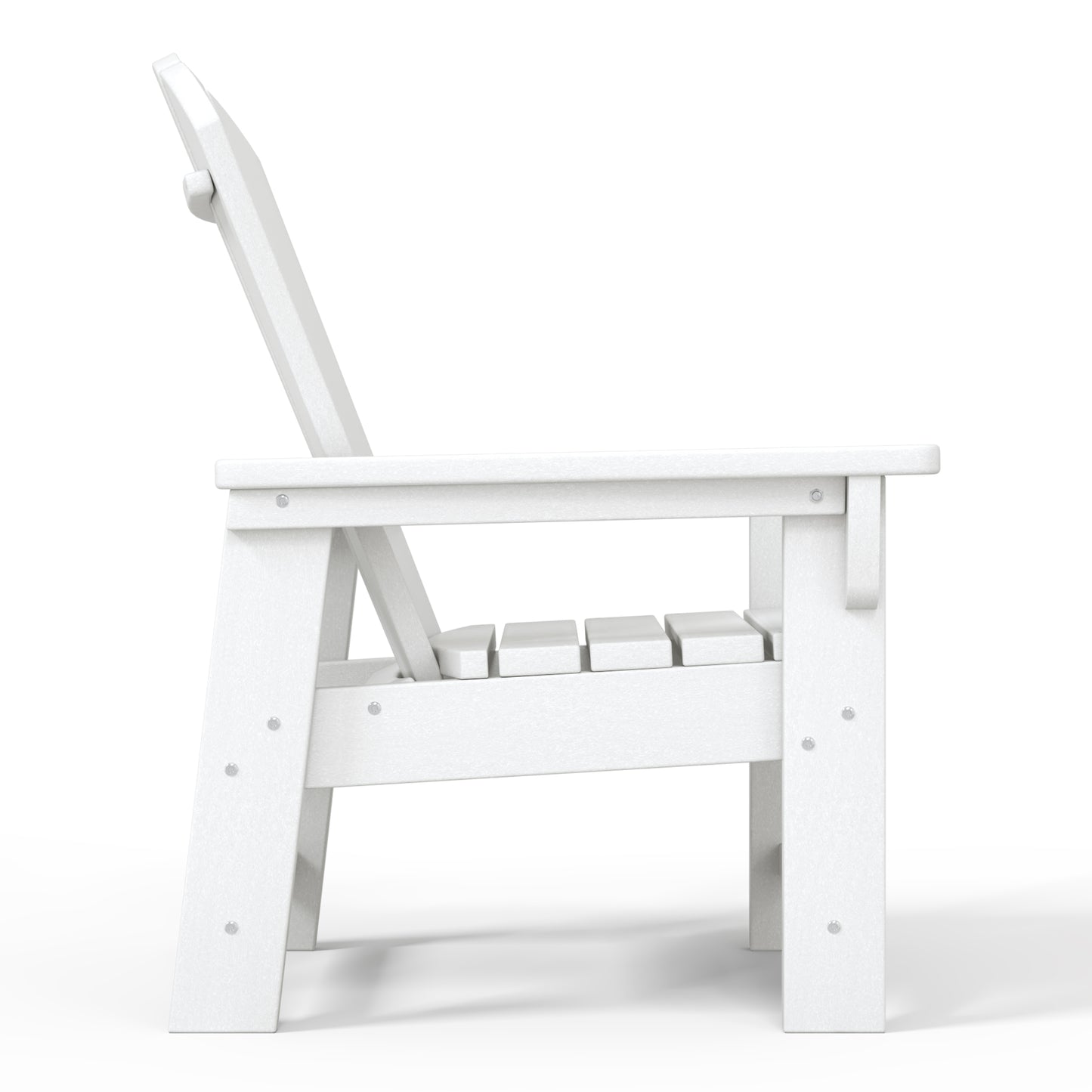 Tiny Terraces Kids' All-Weather Outdoor Poly Adirondack Chair White Seahawk Designs Kids Adirondack Chairs