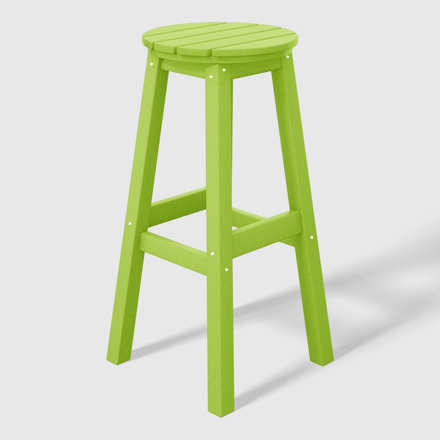 Stockholm All-Weather Outdoor Round Bar Stool (29" Height) Lime Seahawk Designs Patio Bar & Counter Stools