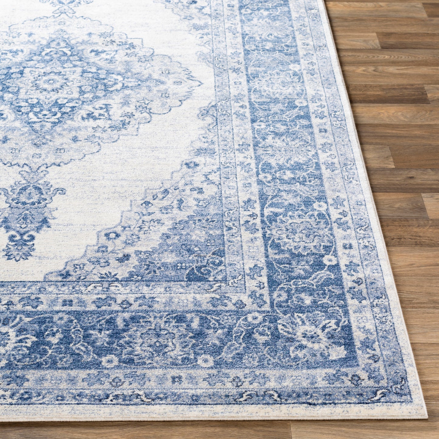 Indigo Machine Woven Rug Livabliss Indigo