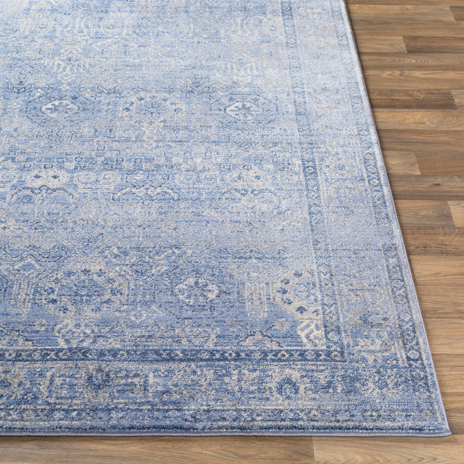 Indigo Machine Woven Rug Livabliss Indigo