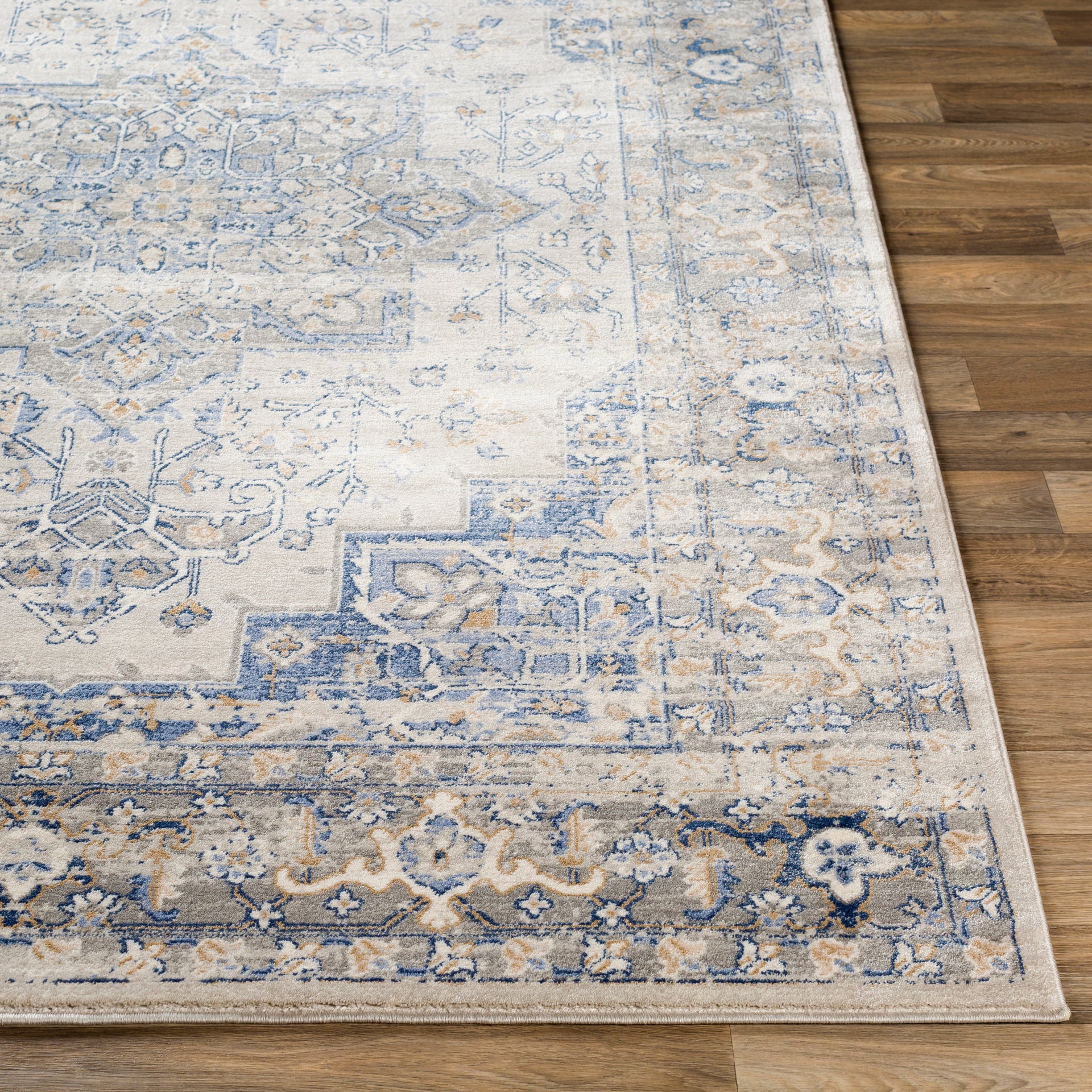 Indigo Machine Woven Rug Livabliss Indigo