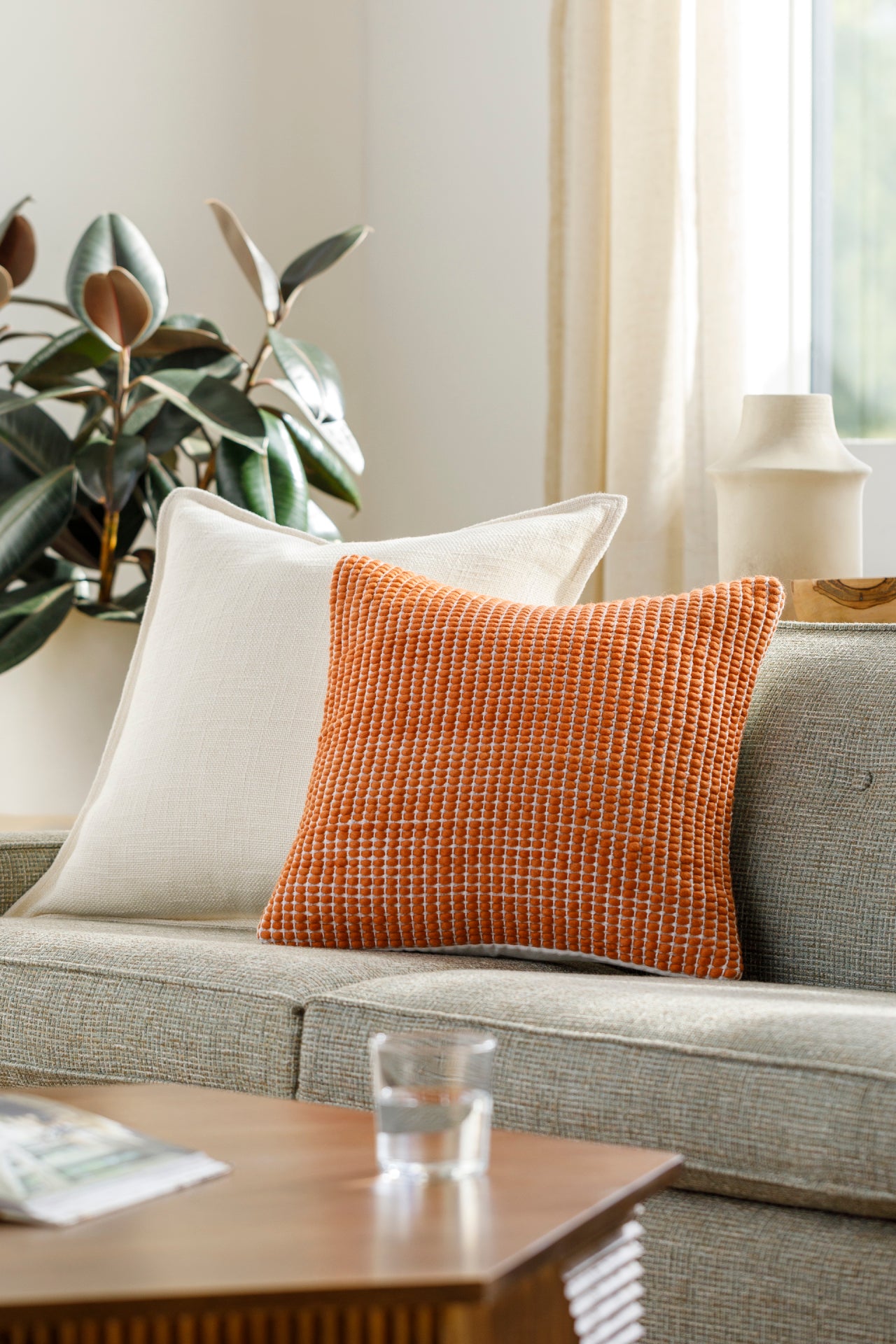 Chunky Grid Lumbar Pillow Livabliss Chunky Grid