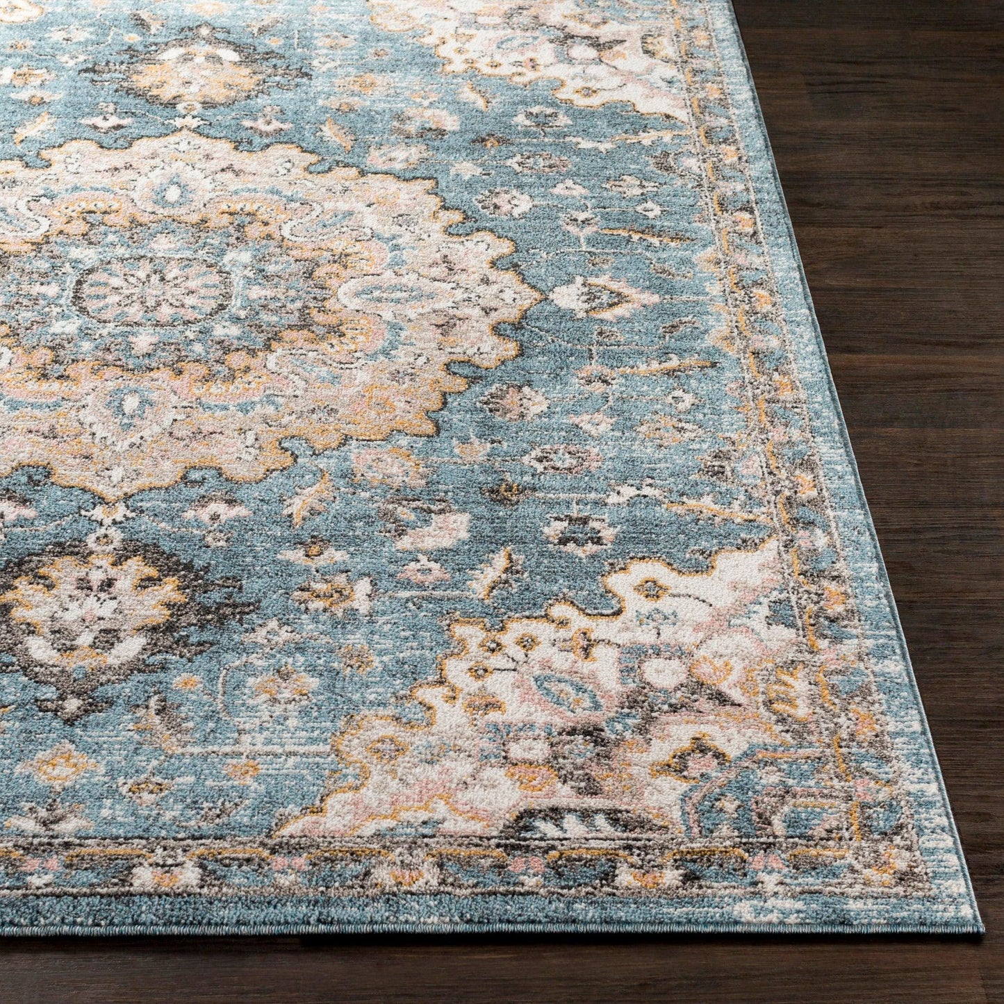 Azul Machine Woven Rug Livabliss Azul