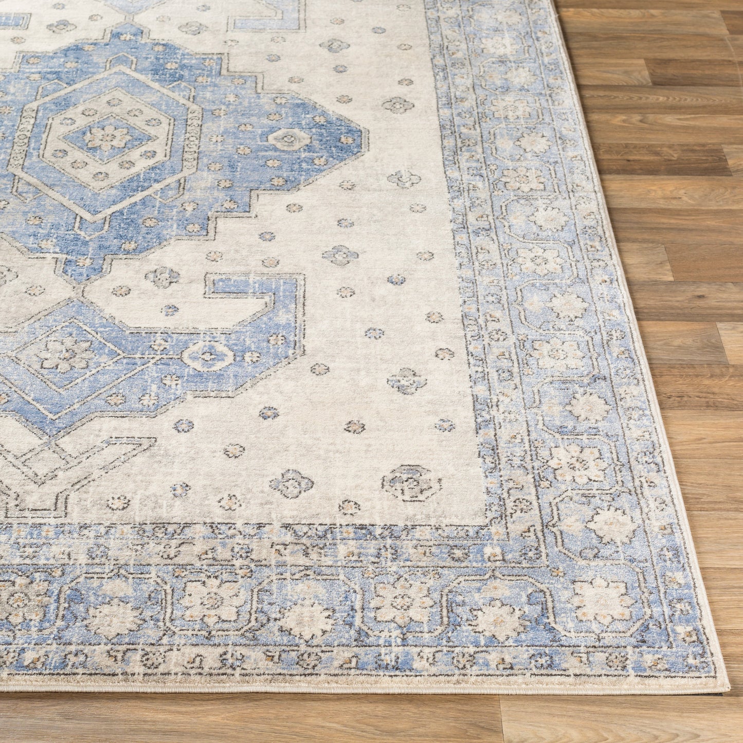 Indigo Machine Woven Rug Livabliss Indigo