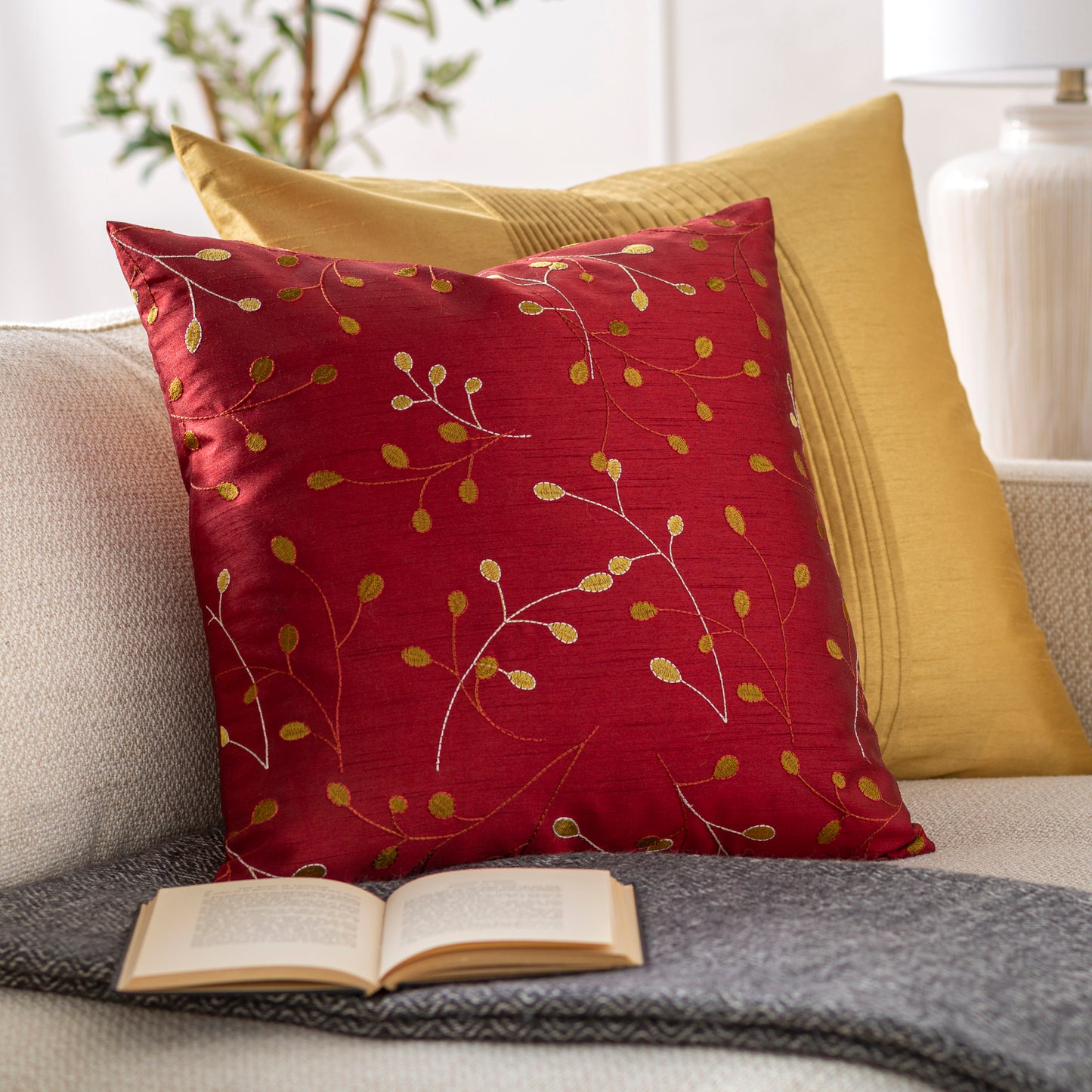 Blossom II Accent Pillow Livabliss Blossom Ii