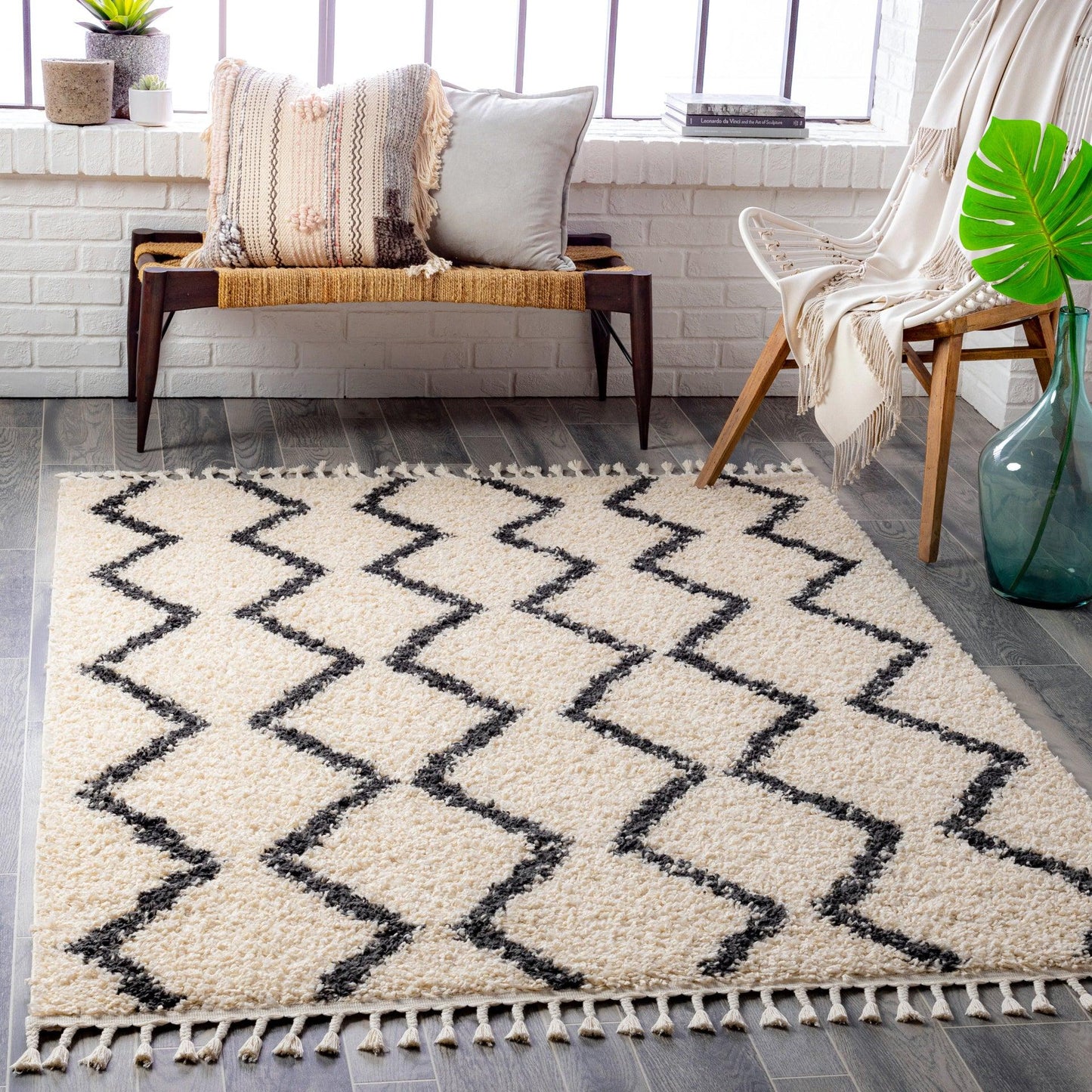 Berber Shag Machine Woven Rug Livabliss Berber Shag