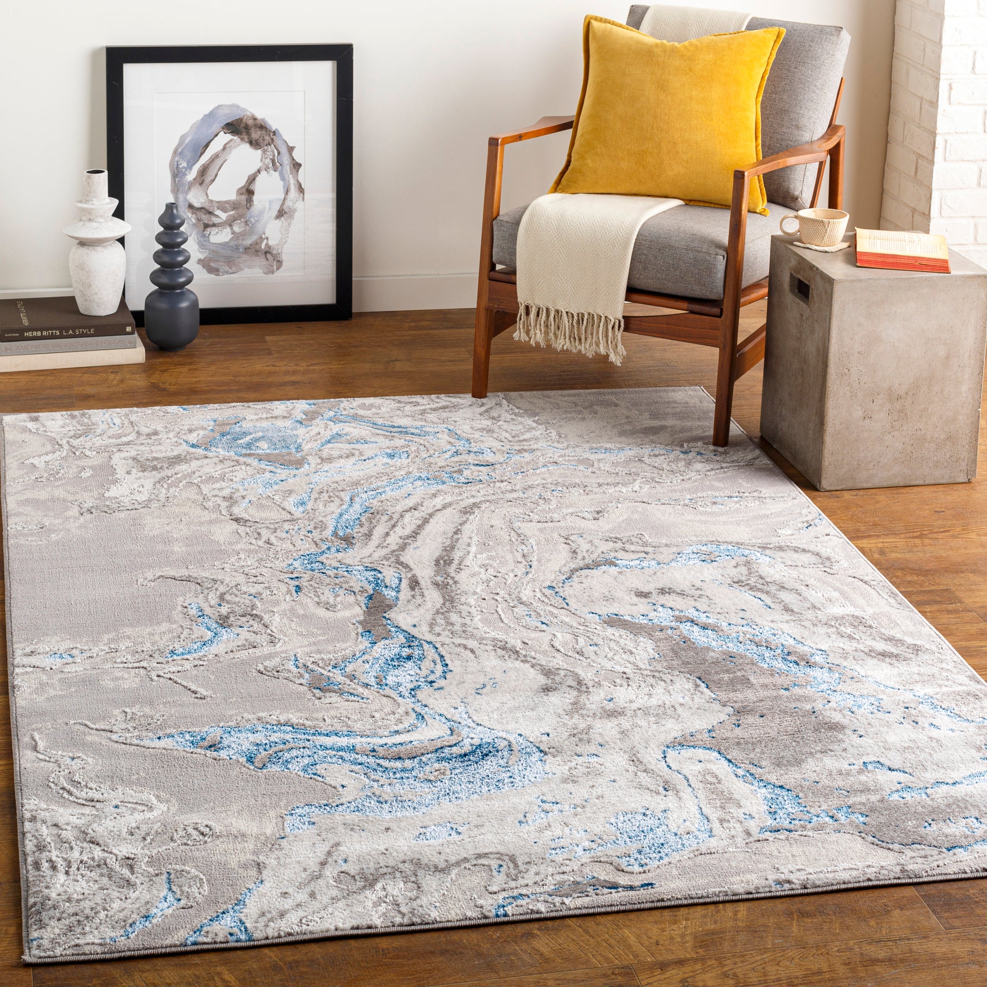Lustro Machine Woven Rug Livabliss Lustro