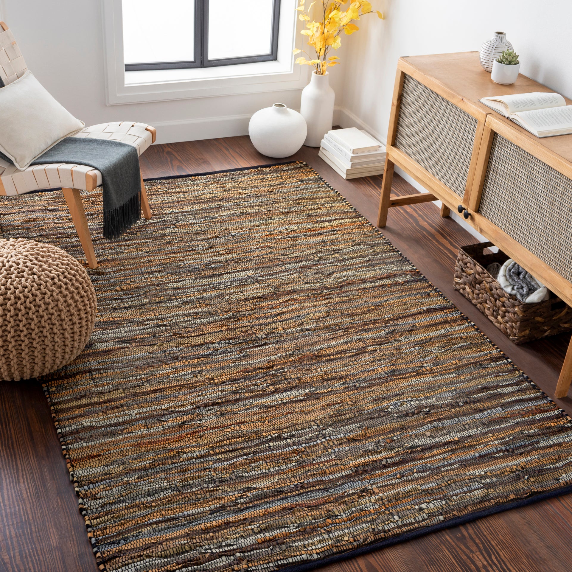Log Cabin Handmade Rug Livabliss Log Cabin