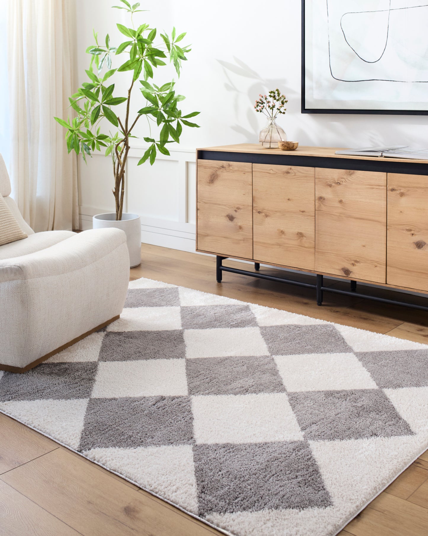 Fossay Shag Machine Woven Rug Livabliss Fossay Shag