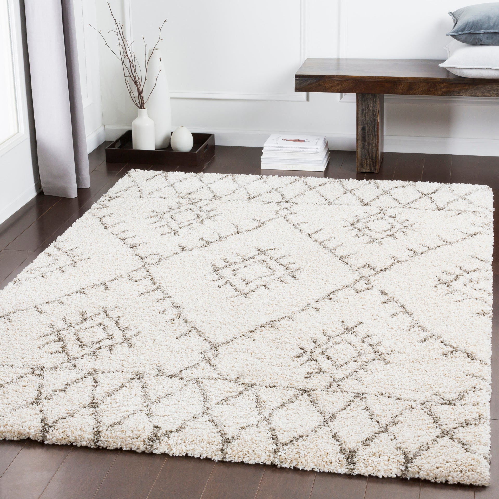 Serengeti Shag Machine Woven Rug Livabliss Serengeti Shag