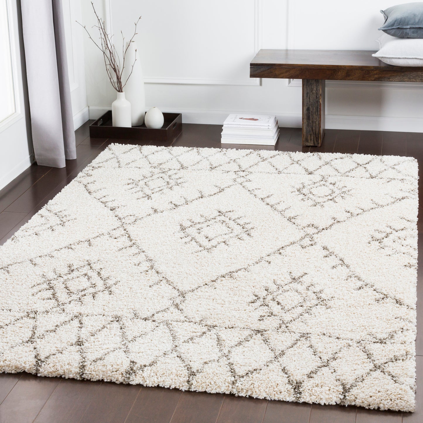 Serengeti Shag Machine Woven Rug Livabliss Serengeti Shag