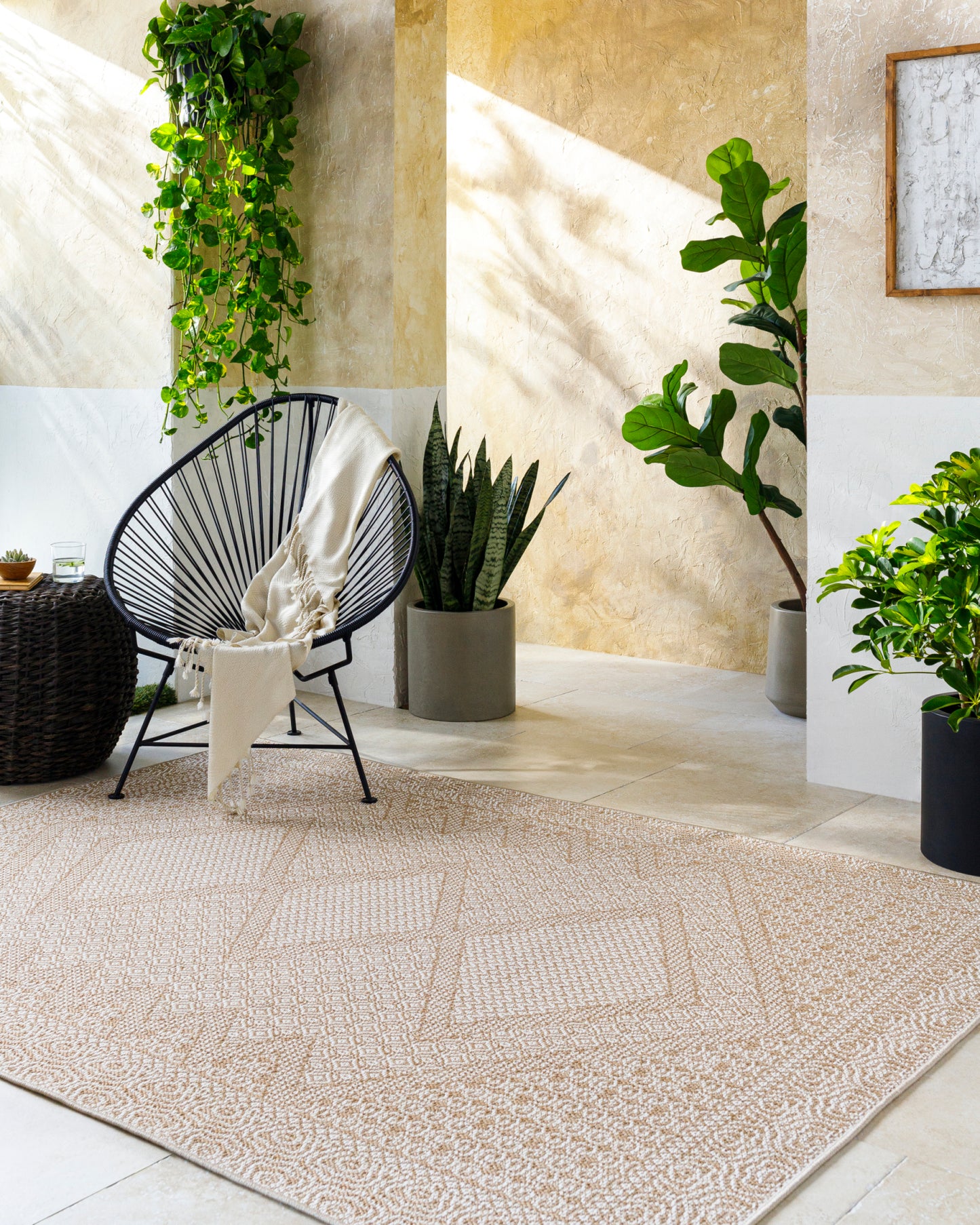 Pismo Beach Machine Woven Rug Livabliss Pismo Beach