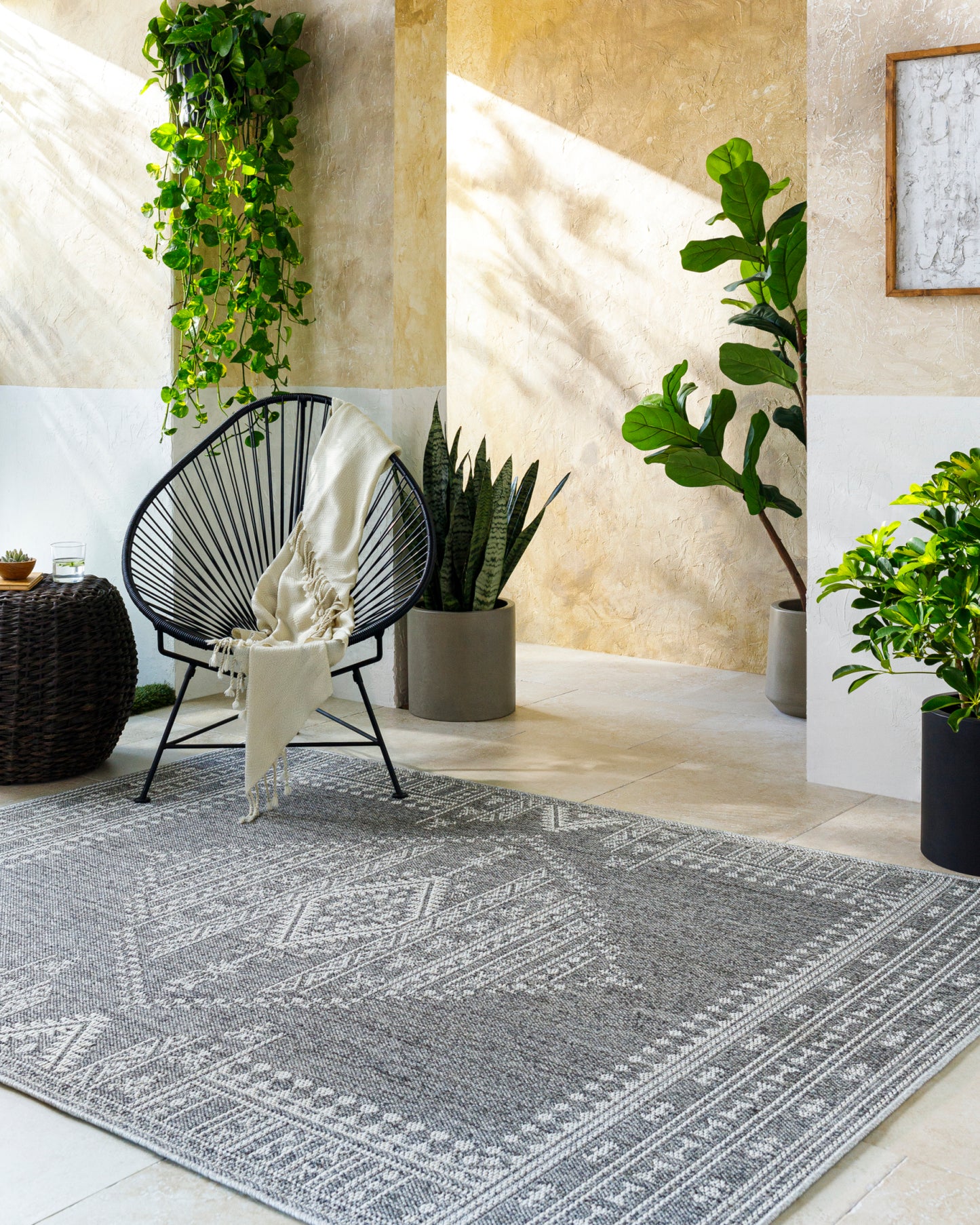 Pismo Beach Machine Woven Rug Livabliss Pismo Beach