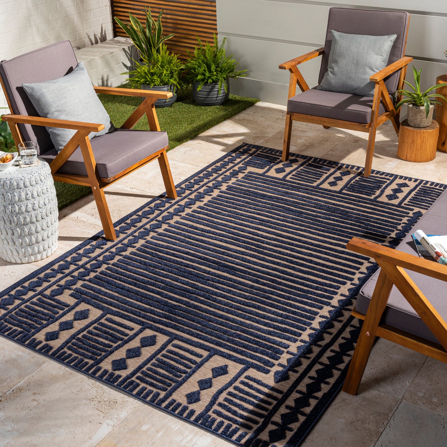 Greenwich Machine Woven Rug Livabliss Greenwich