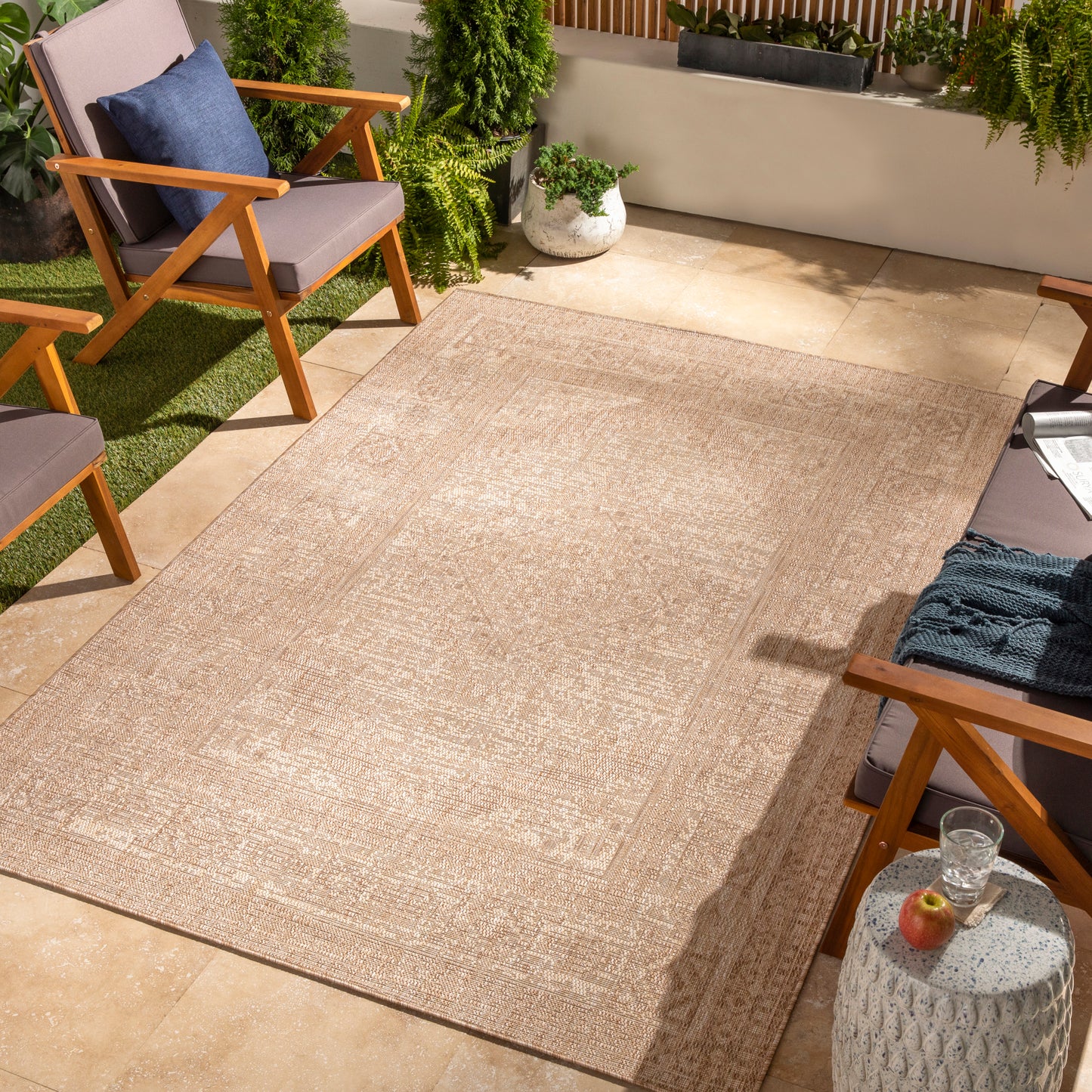 Tuareg Machine Woven Rug Livabliss Tuareg