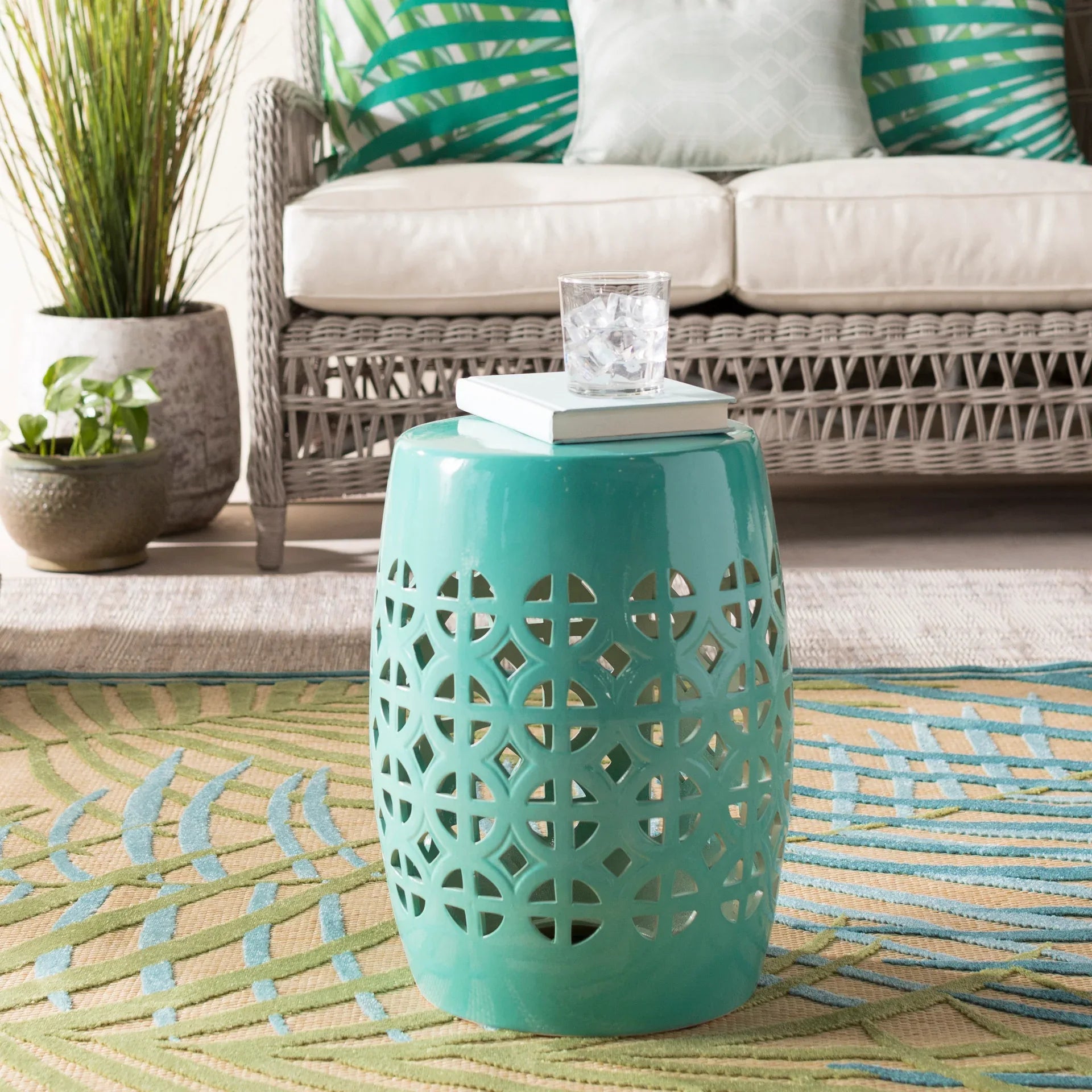 Ridgeway Garden Stool Livabliss Ridgeway