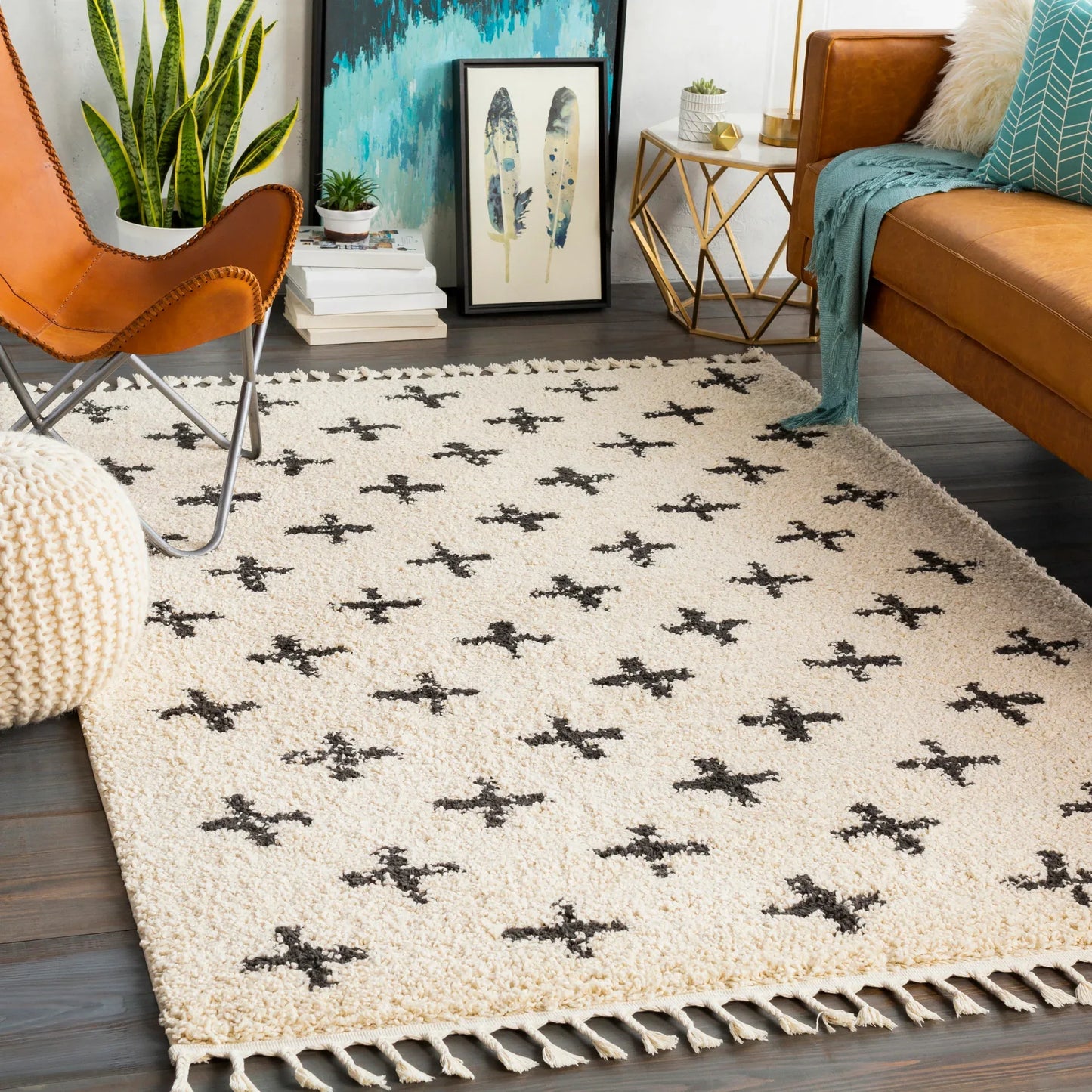 Berber Shag Machine Woven Rug Livabliss Berber Shag