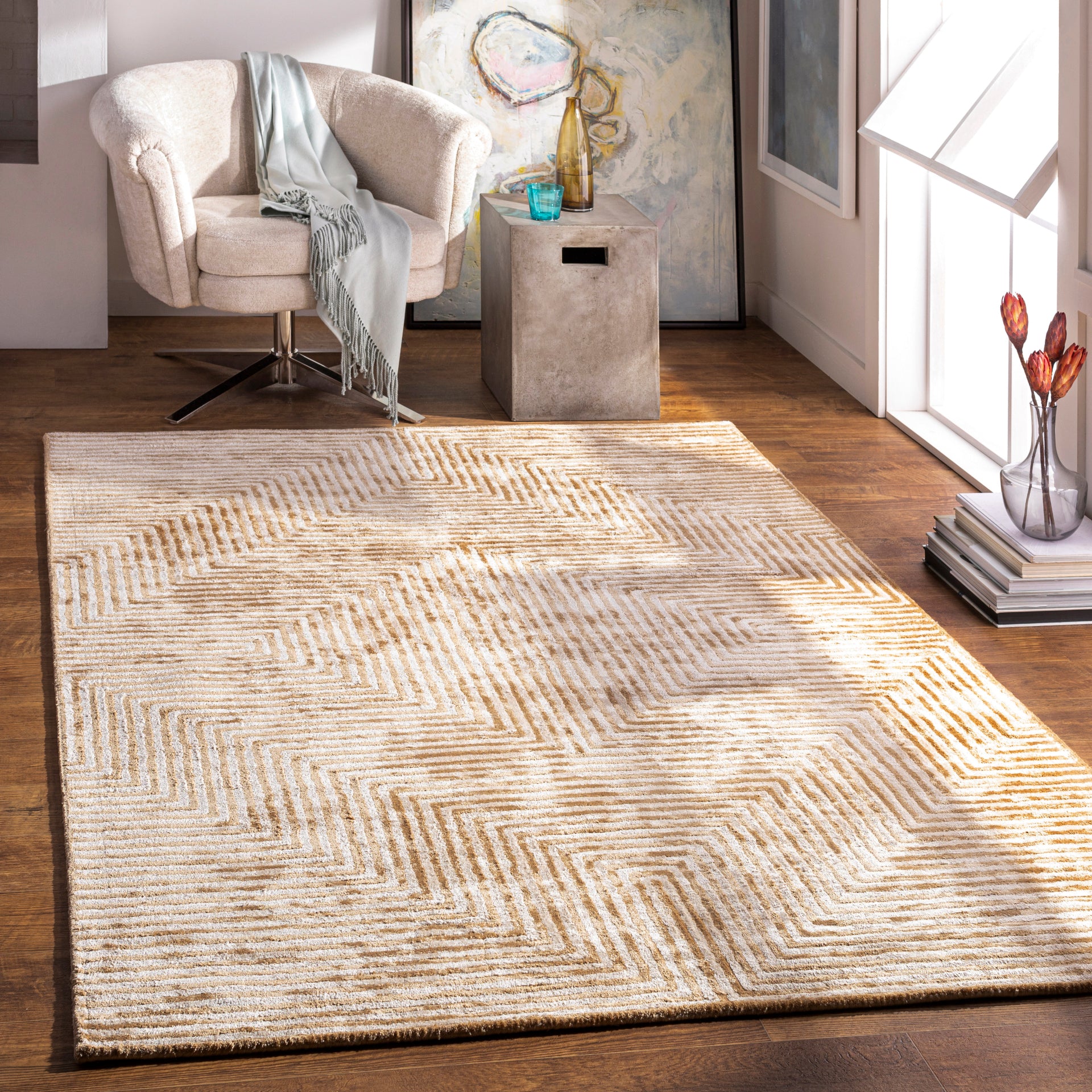 Quartz Handmade Rug Livabliss Quartz