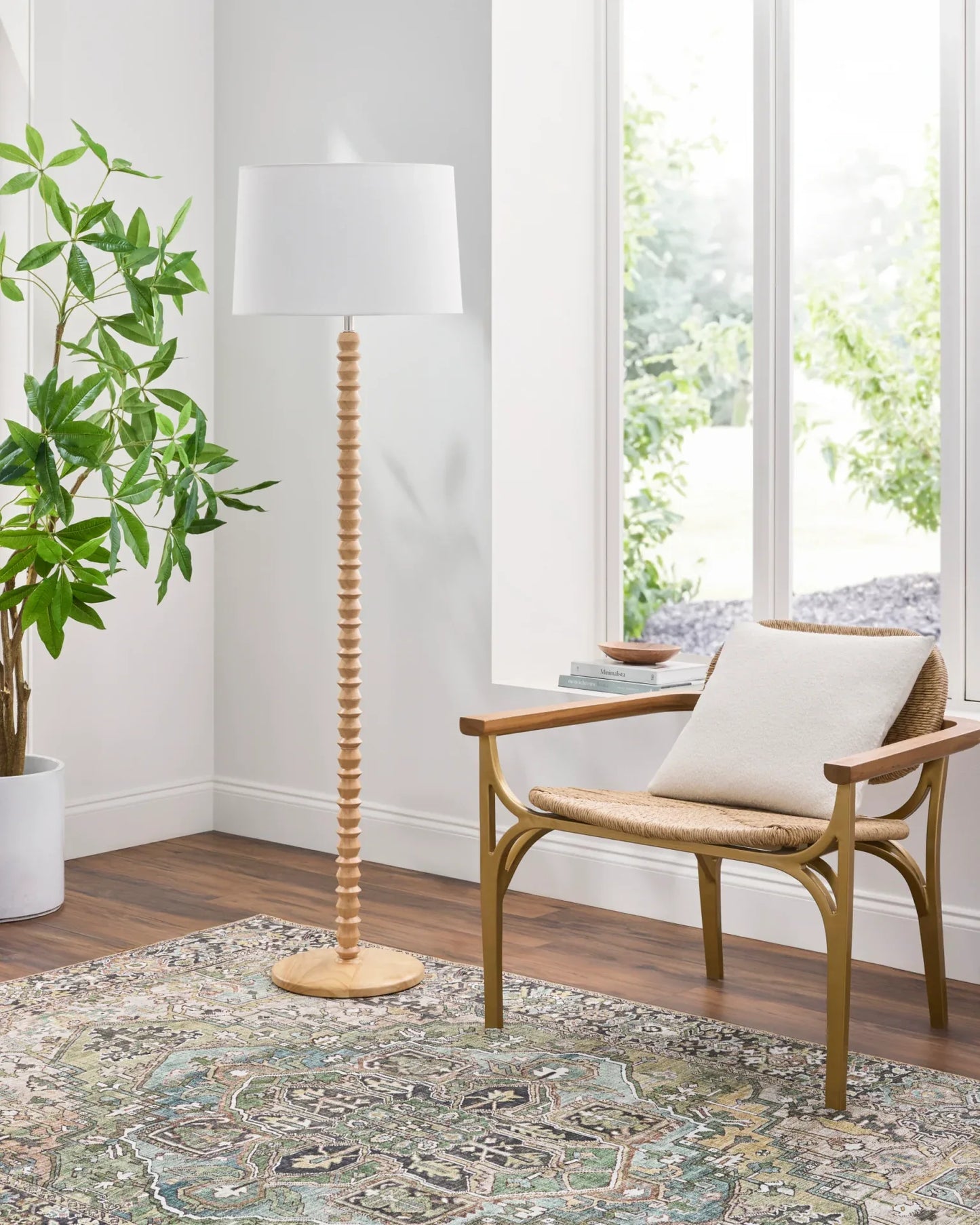 Padauk Accent Floor Lamp Livabliss Padauk