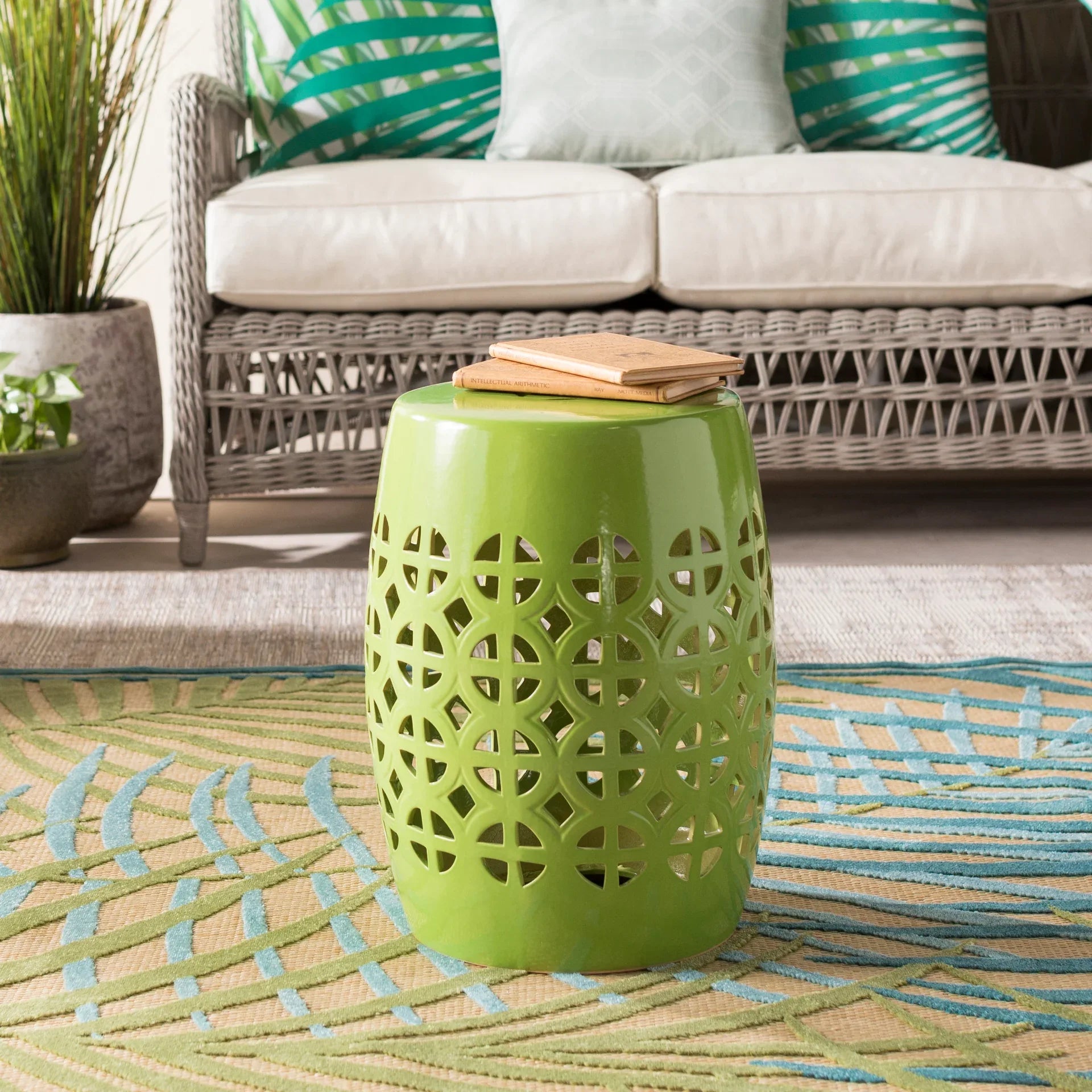 Ridgeway Garden Stool Livabliss Ridgeway