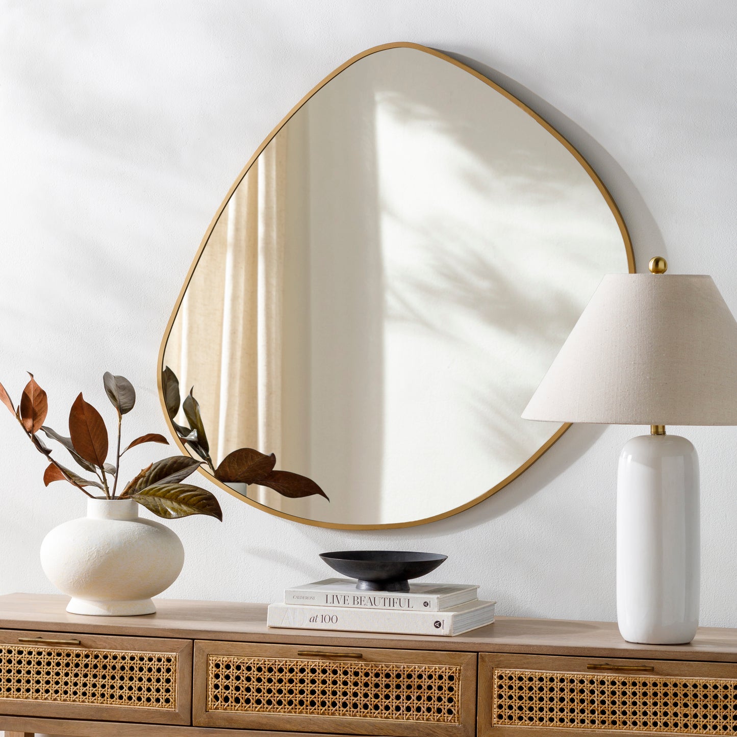 Pebble Accent Mirror Livabliss Pebble