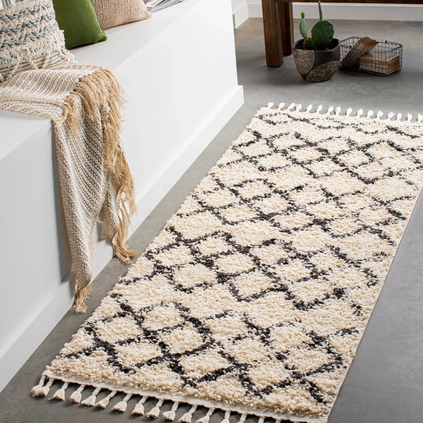 Berber Shag Machine Woven Rug Livabliss Berber Shag
