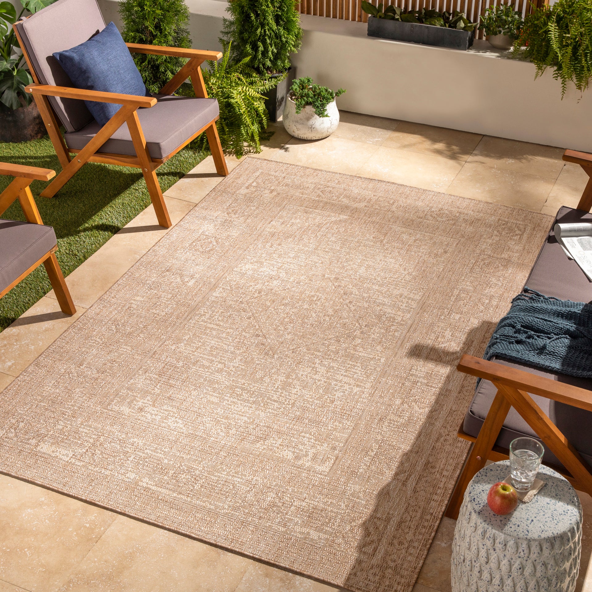 Tuareg Machine Woven Rug Livabliss Tuareg
