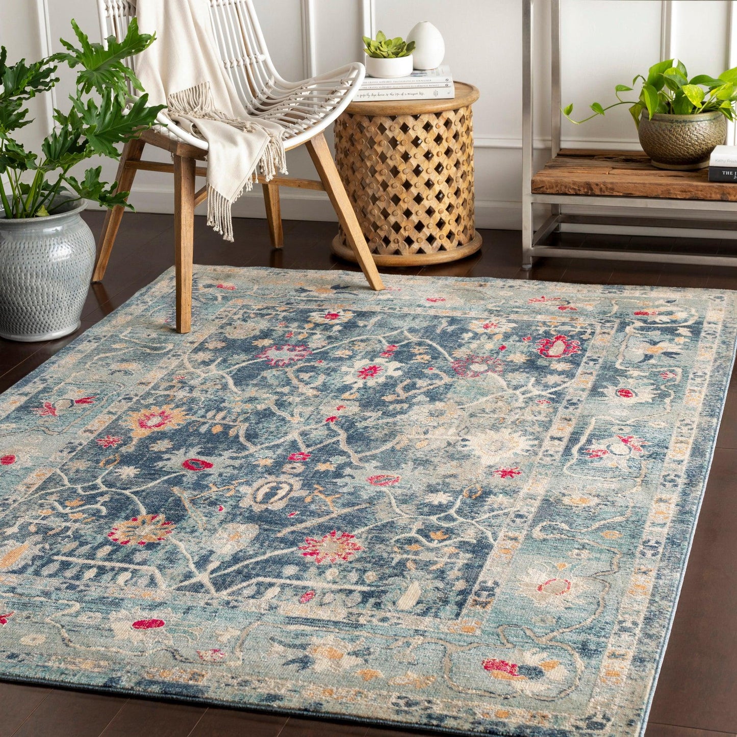 Bohemian Machine Woven Rug Livabliss Bohemian