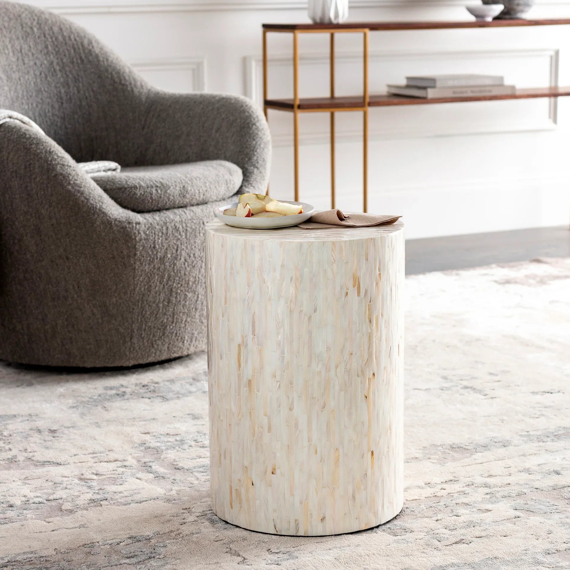 Iridescent End Table Livabliss Iridescent