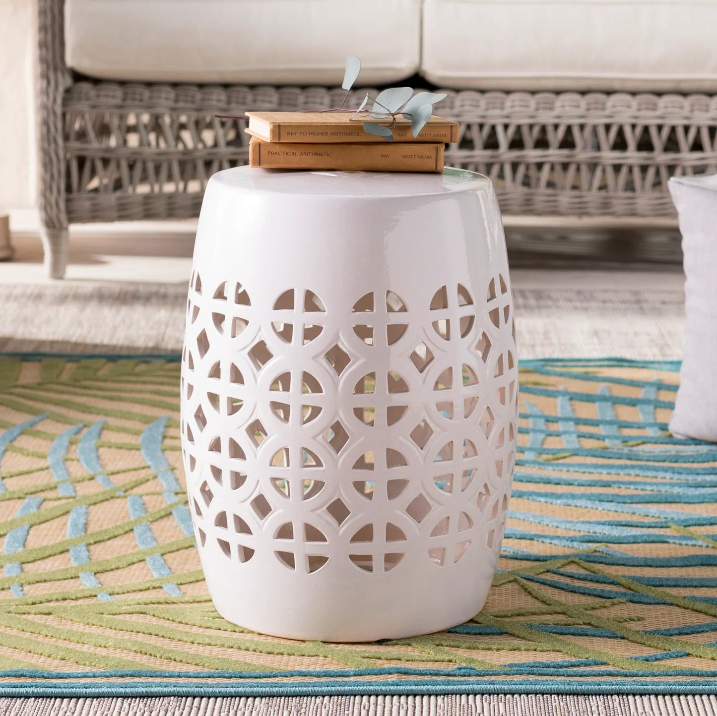 Ridgeway Garden Stool Livabliss Ridgeway