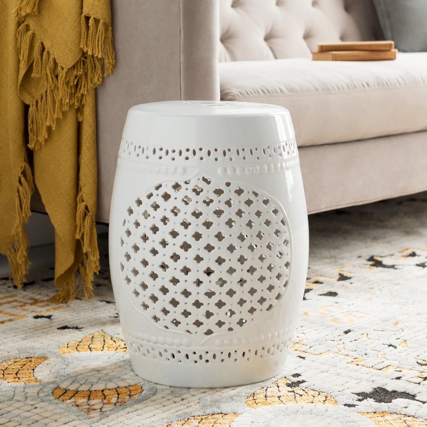 Auburndale Garden Stool Livabliss Auburndale