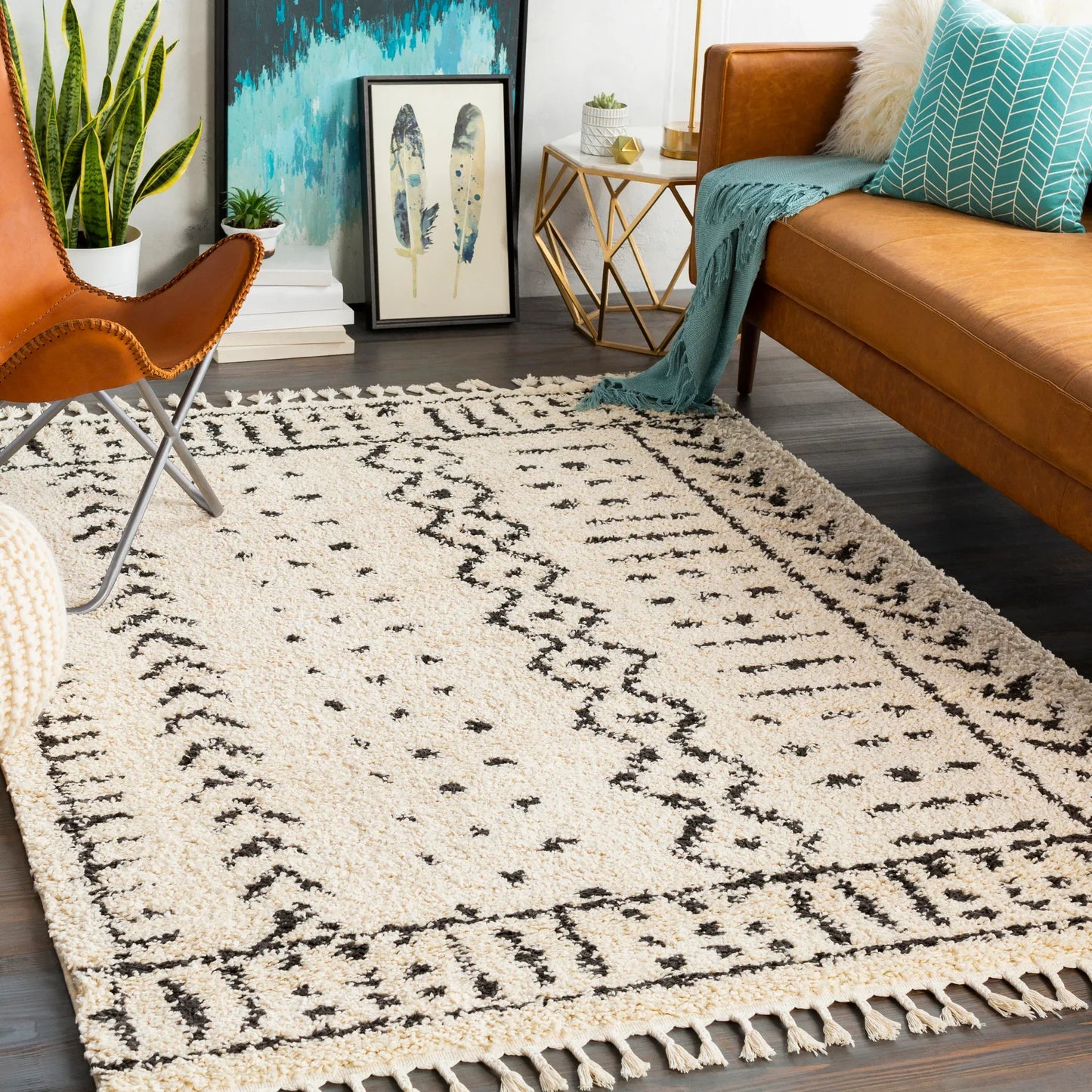 Berber Shag Machine Woven Rug Livabliss Berber Shag