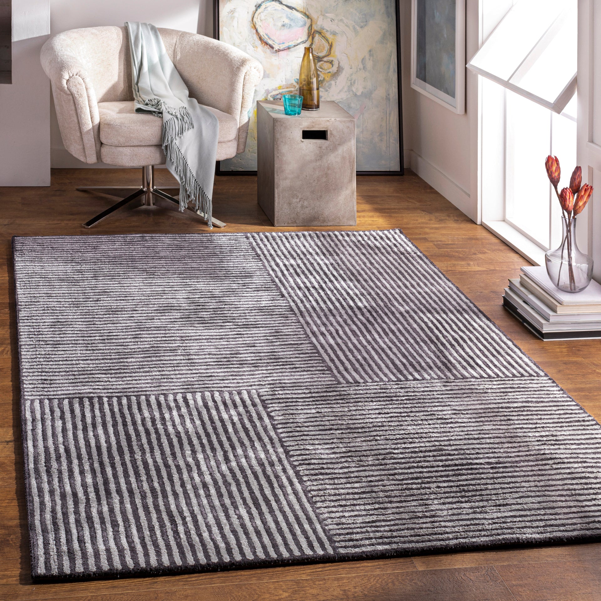 Quartz Handmade Rug Livabliss Quartz