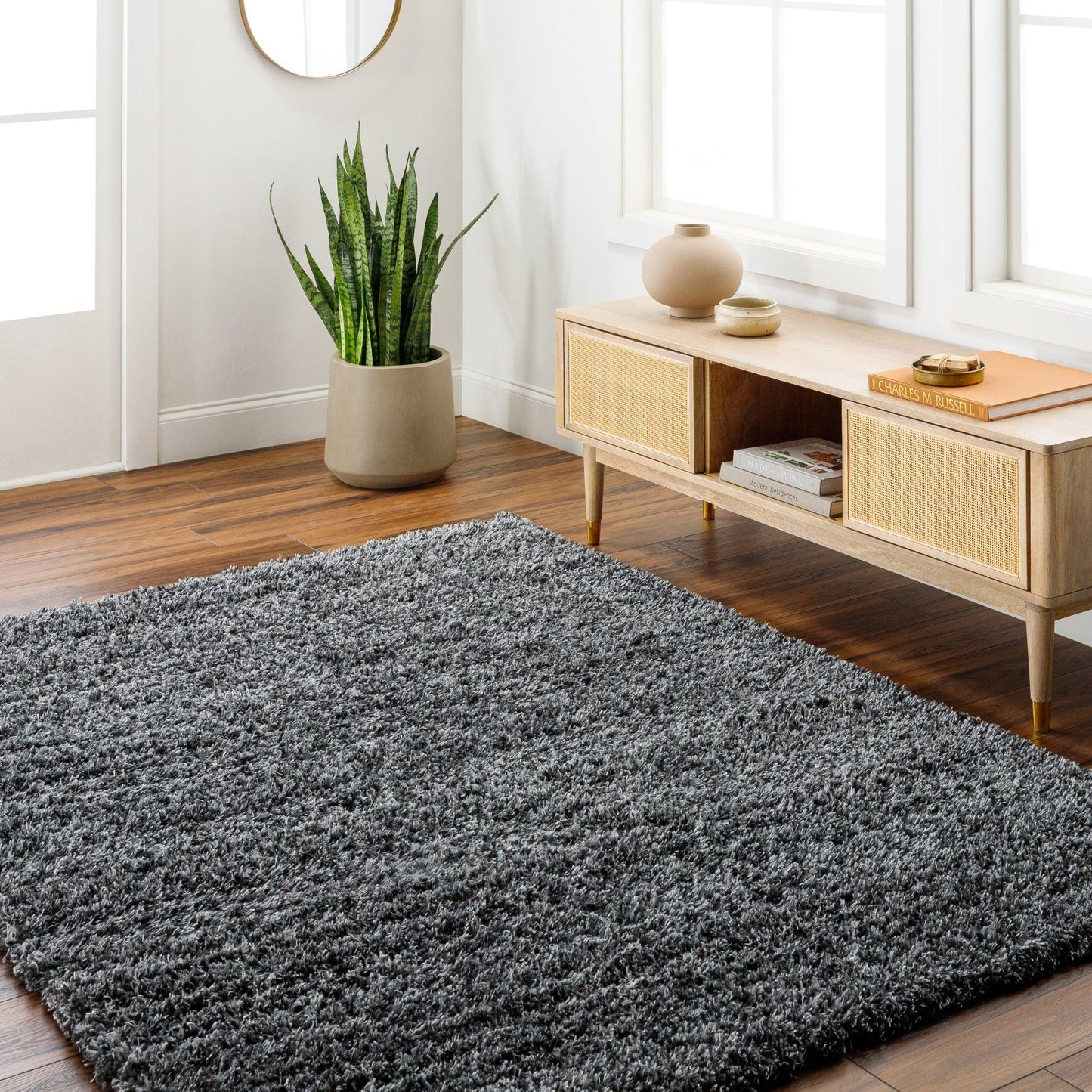 Bogota Shag Machine Woven Rug Livabliss Bogota Shag