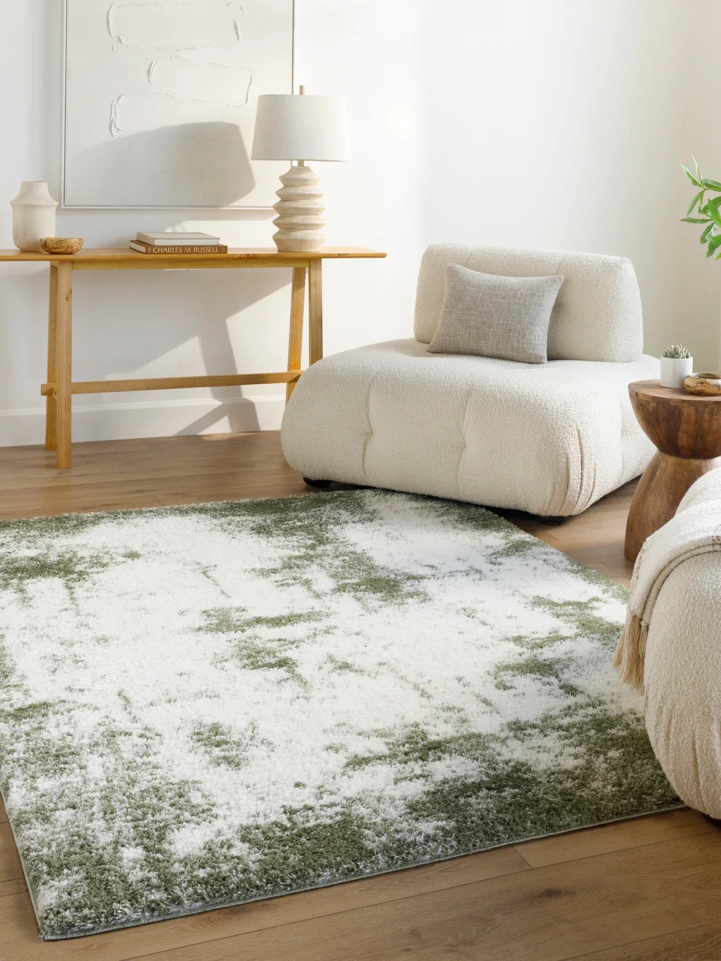 Cloudy Shag Machine Woven Rug Livabliss Cloudy Shag