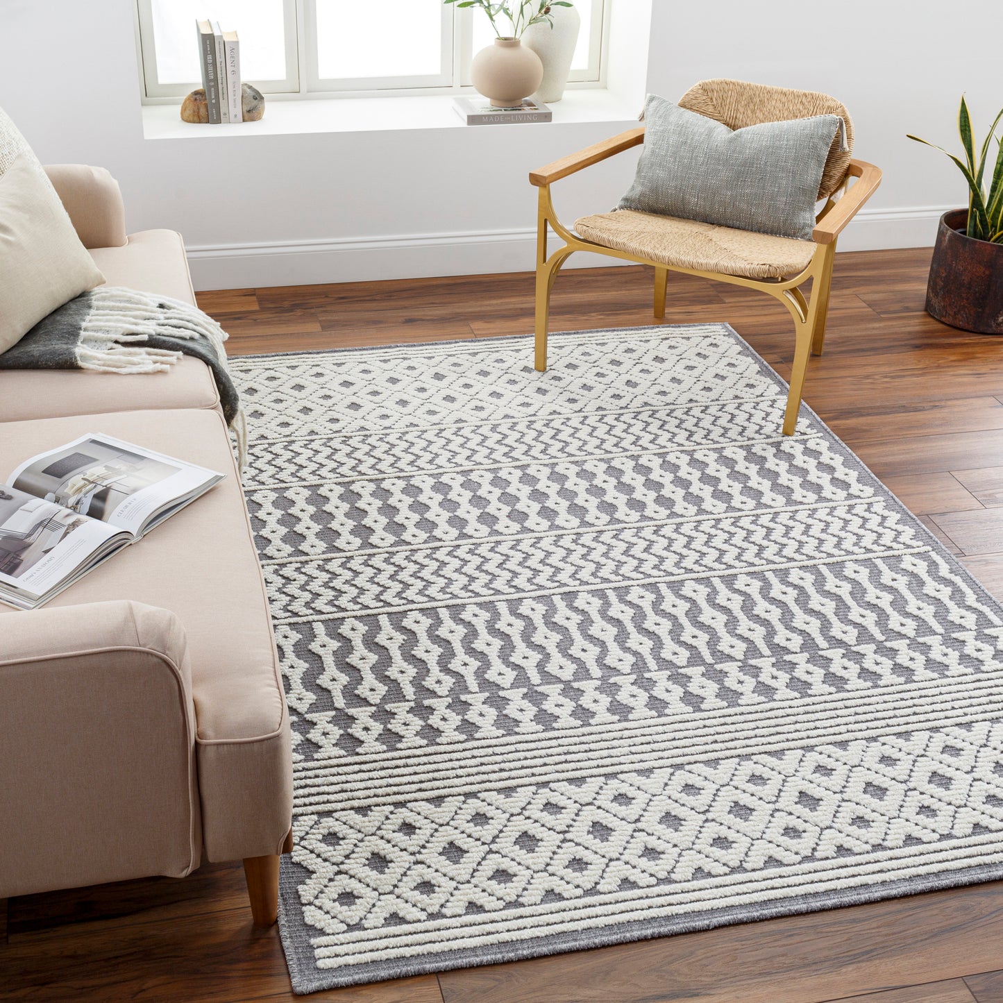 Lyna Machine Woven Rug Livabliss Lyna