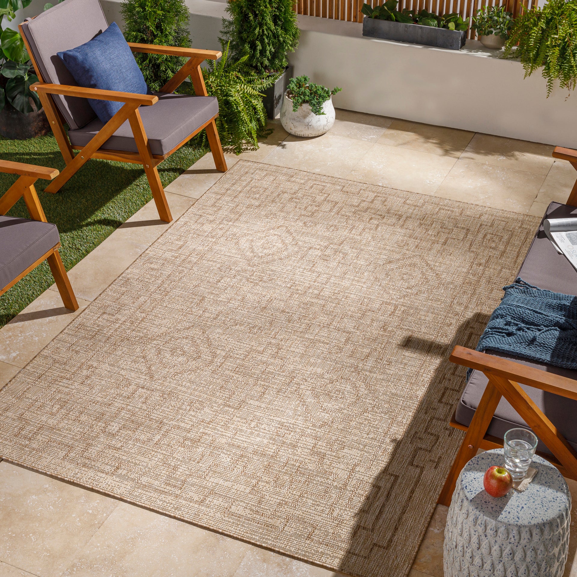 Tuareg Machine Woven Rug Livabliss Tuareg