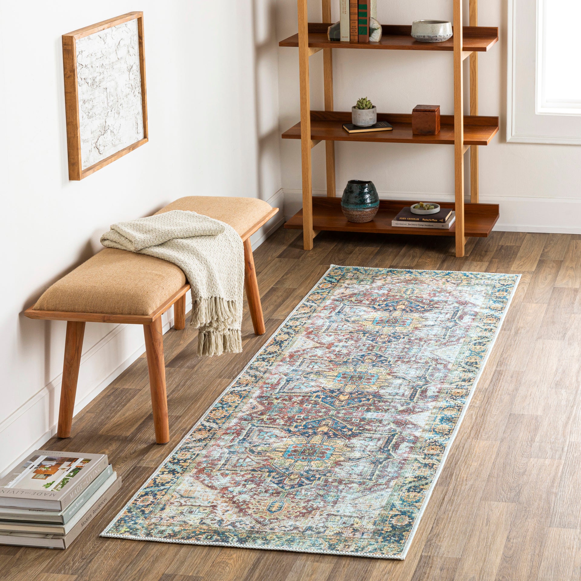 Kemer Machine Woven Rug Livabliss Kemer