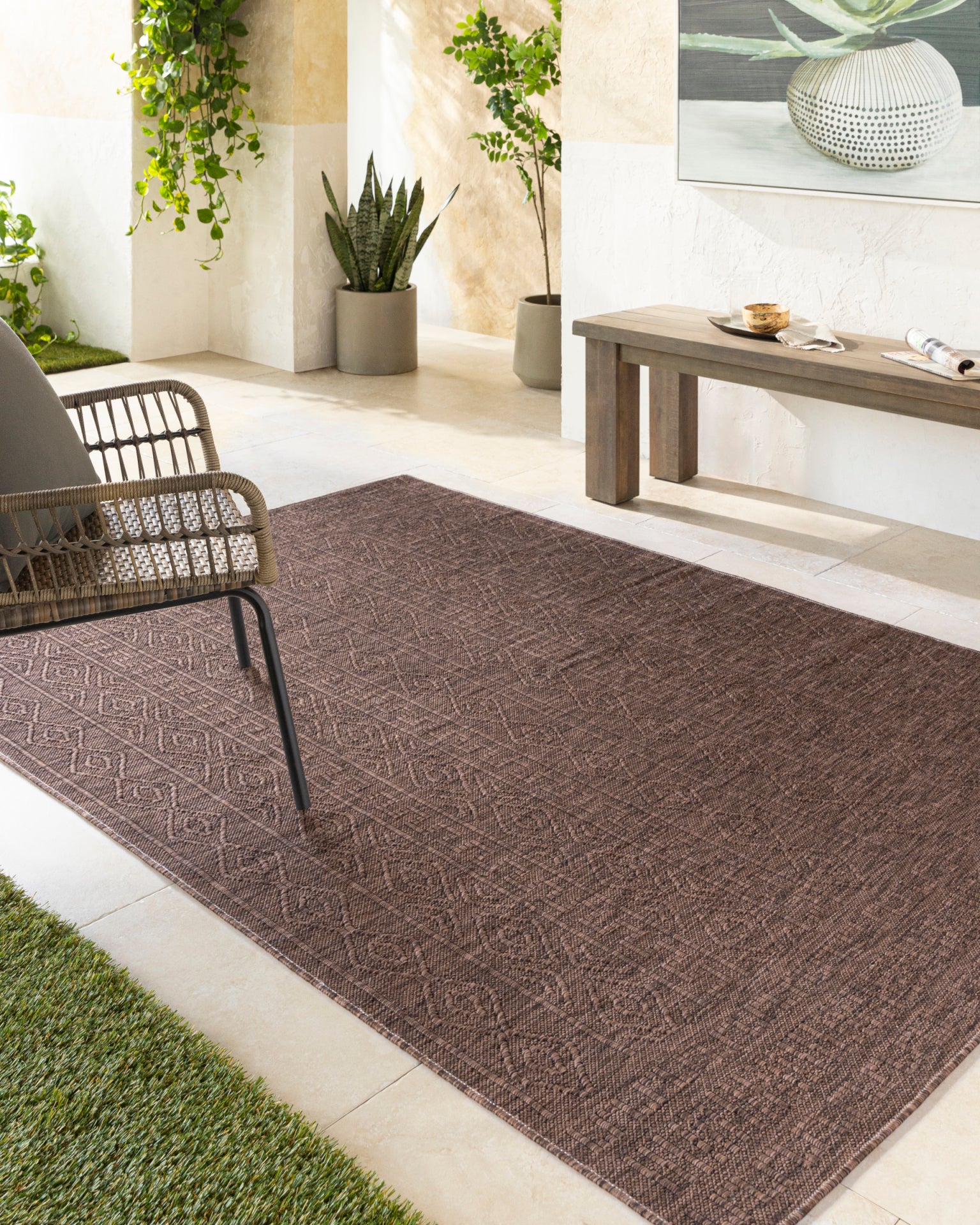 Terrace Machine Woven Rug Livabliss Terrace