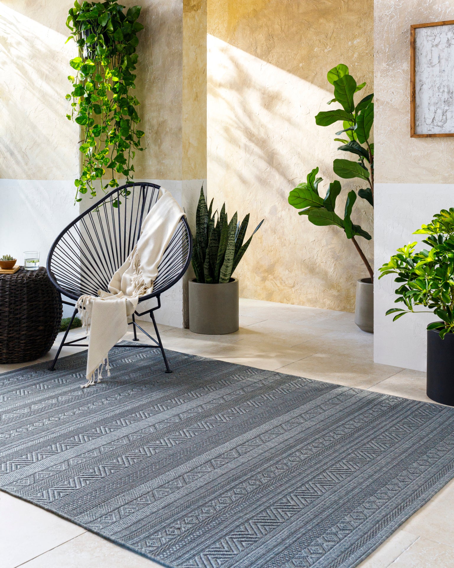 Sandra Machine Woven Rug Livabliss Sandra